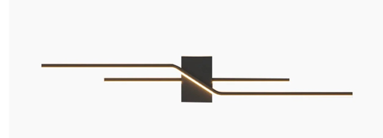 WALL SCONCE LIGHT MINIMALIST GEOMETRIC DECORATIVE METAL LINEAR LED