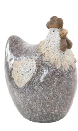 10-in H x 9-in W Gray Animal Garden Statue