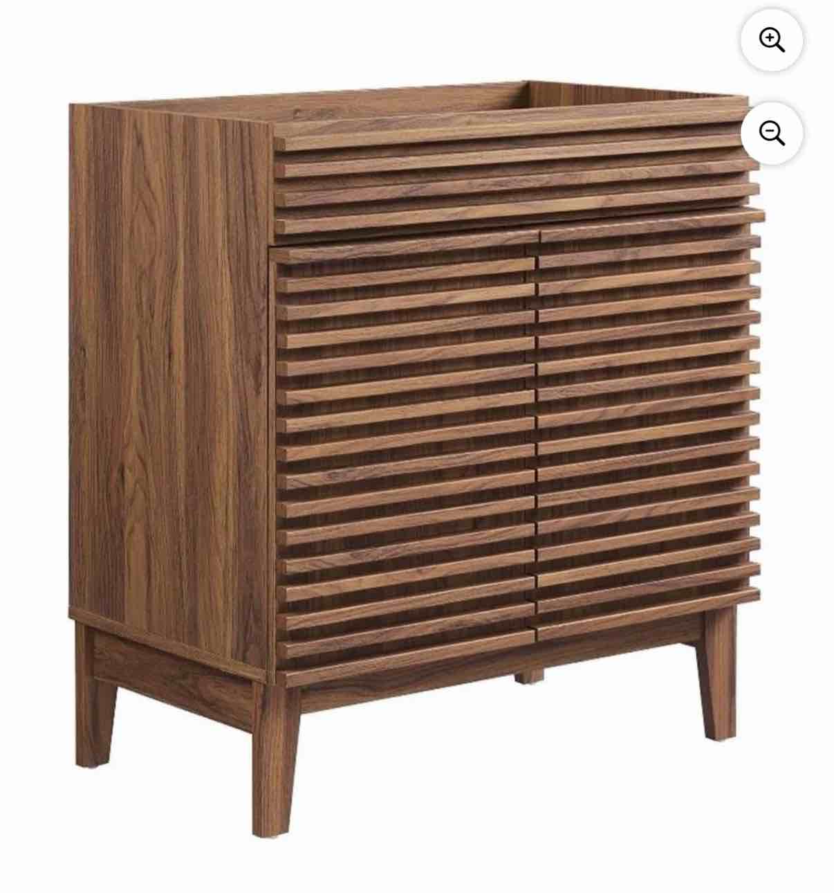 modway render 30" bathroom vanity cabinet ( 2 boxes total)