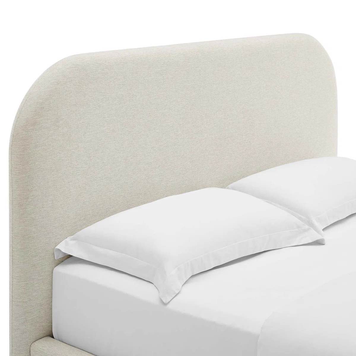 belle platform upholstered headboard by modway