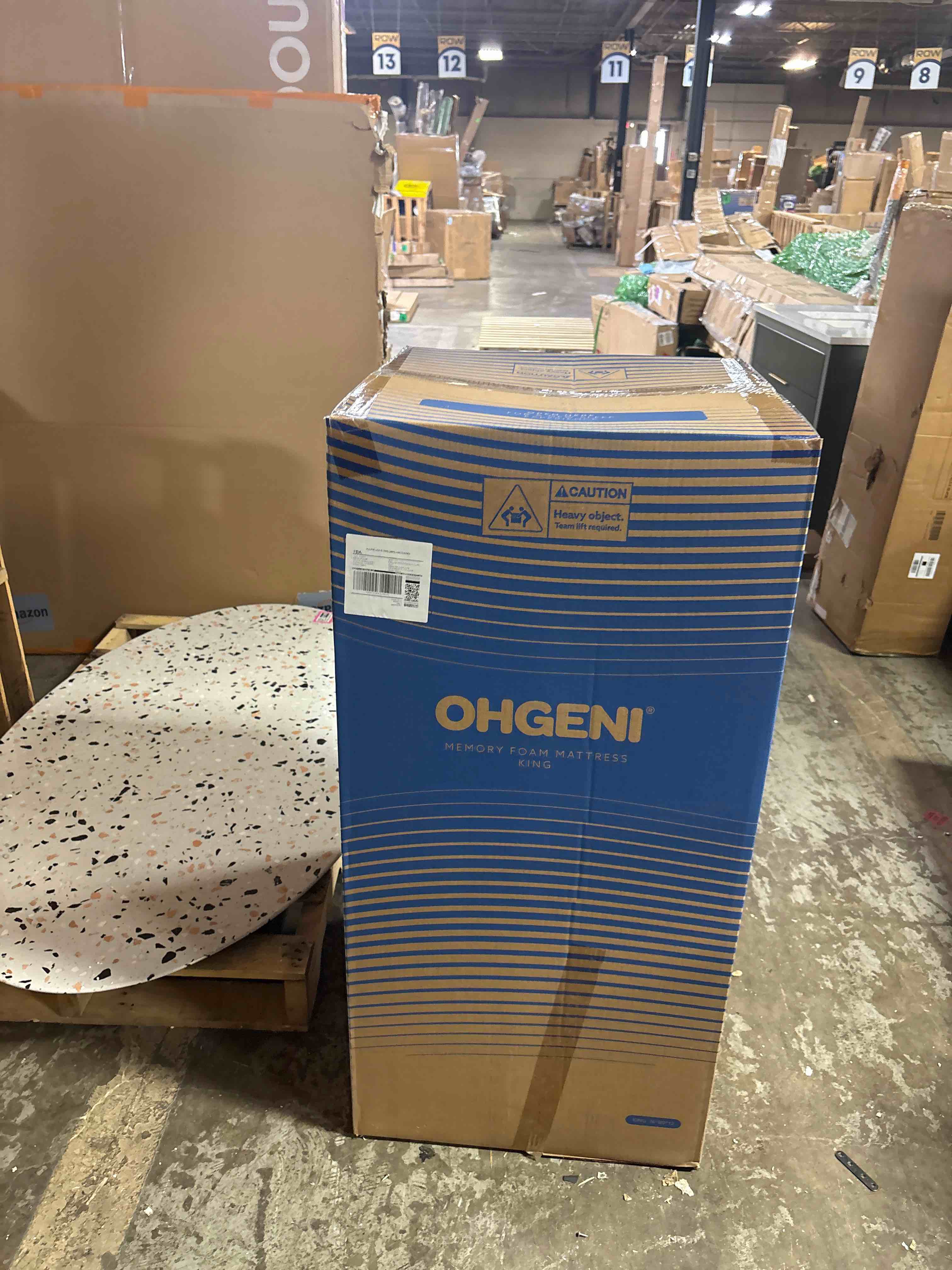 Condition photo showing New/Like New for 12 inch king size mattress, cooling gel memory foam bed mattresses in a box, cool touch surface, medium feel, ergonomic support & pressure relief, certipur-us certified foam, designed in usa king (u.s. standard) 12 inch