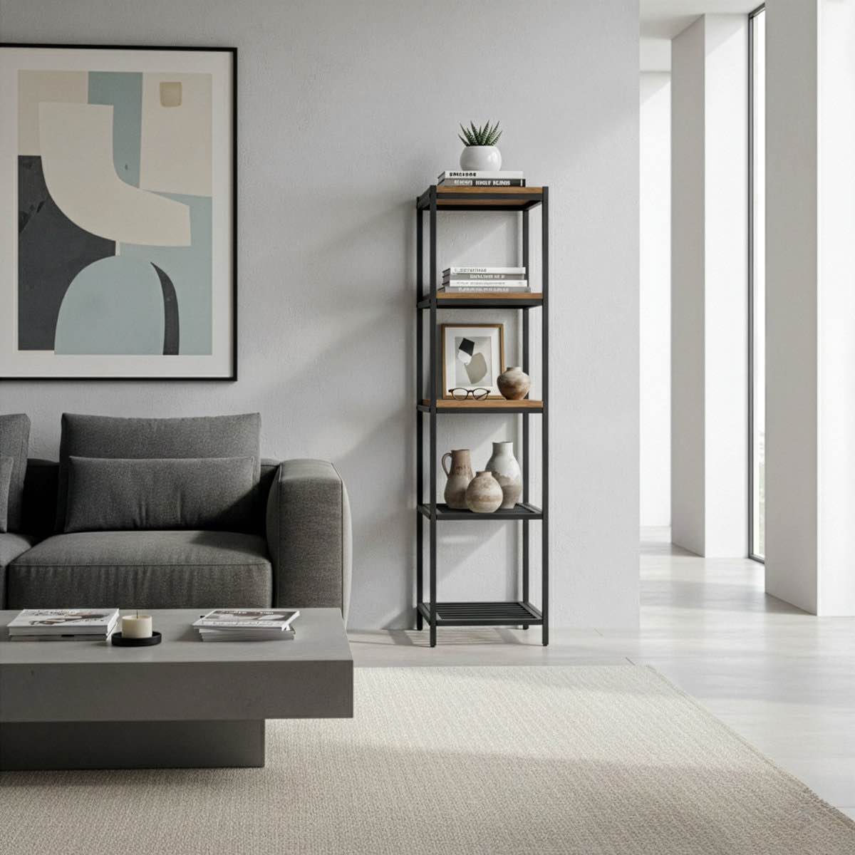 57.25"H Wilhelmine Bookcase By 17 Stories