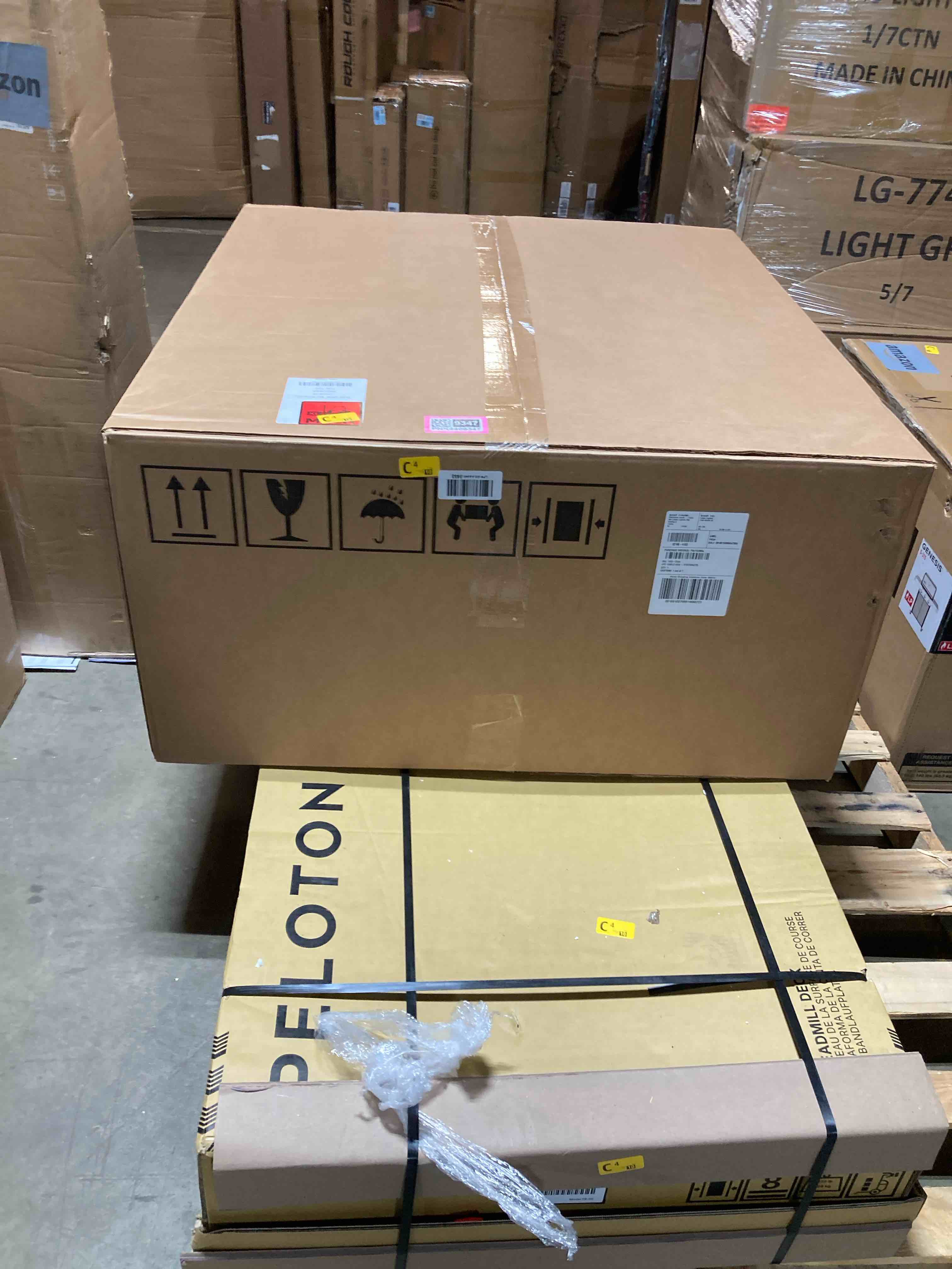 Condition photo showing New/Like New for peloton cross training tread, treadmill for running, walking, and hiking with manual or auto-incline options and immersive 24” hd touchscreen, exercise equipment for home cardio and strength workouts