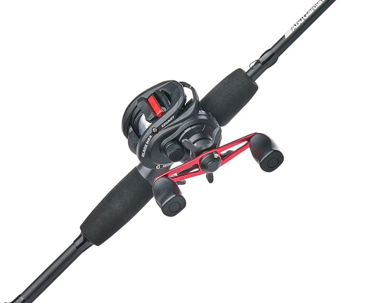 abu garcia max ez cast baitcast fishing combo, 6' medium rod