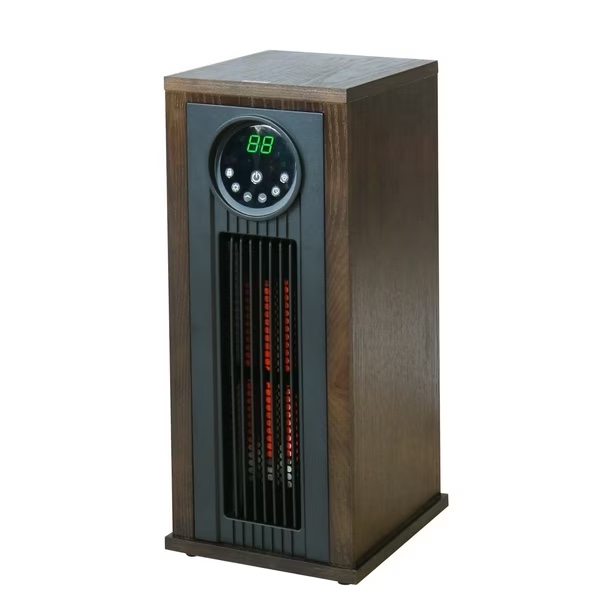 Condition photo showing New/Like New for members mark infrared wood tower heater dark walnut