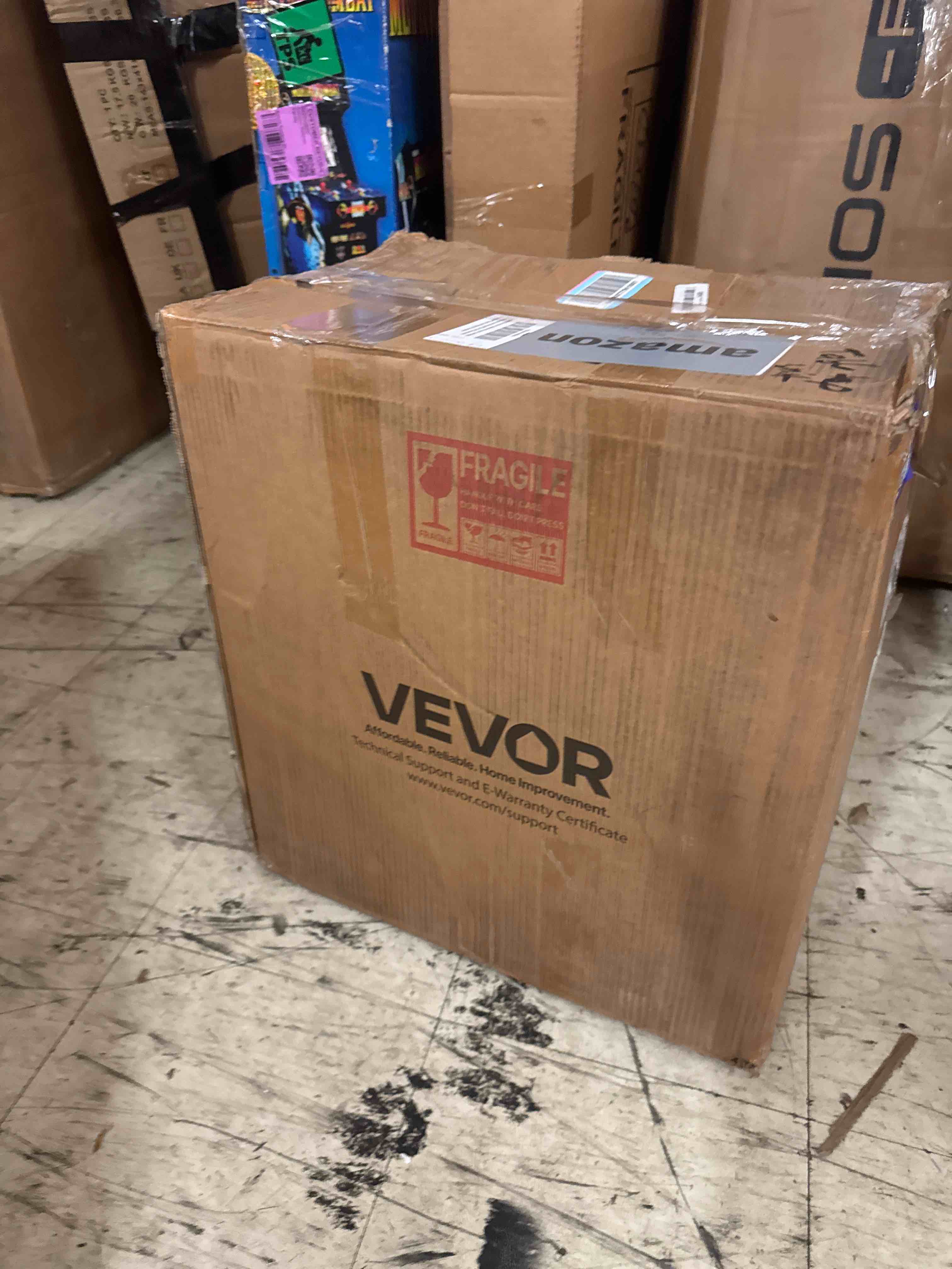 Condition photo showing New/Like New for vevor water dispenser with ice maker, 3-in-1 countertop water dispenser, 35 lbs/24h, 12 cubes/7 min fast ice making with 4 lbs storage, bullet/crushed ices & cold-water, for home, kitchen, party (powers on, see photos.)