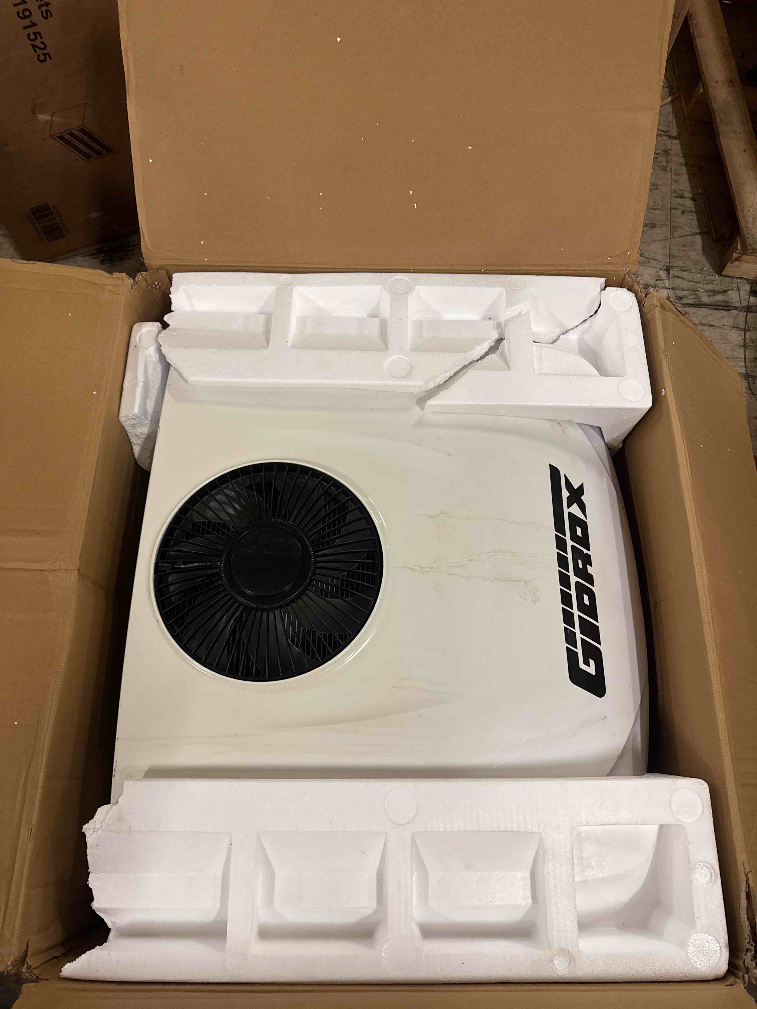 Condition photo showing Good Condition for 10000 btu 12v dc rv air conditioner with heater - battery powered, low power consumption, ultra quiet & fast cooling rooftop ac unit with app remote for camper van and truck