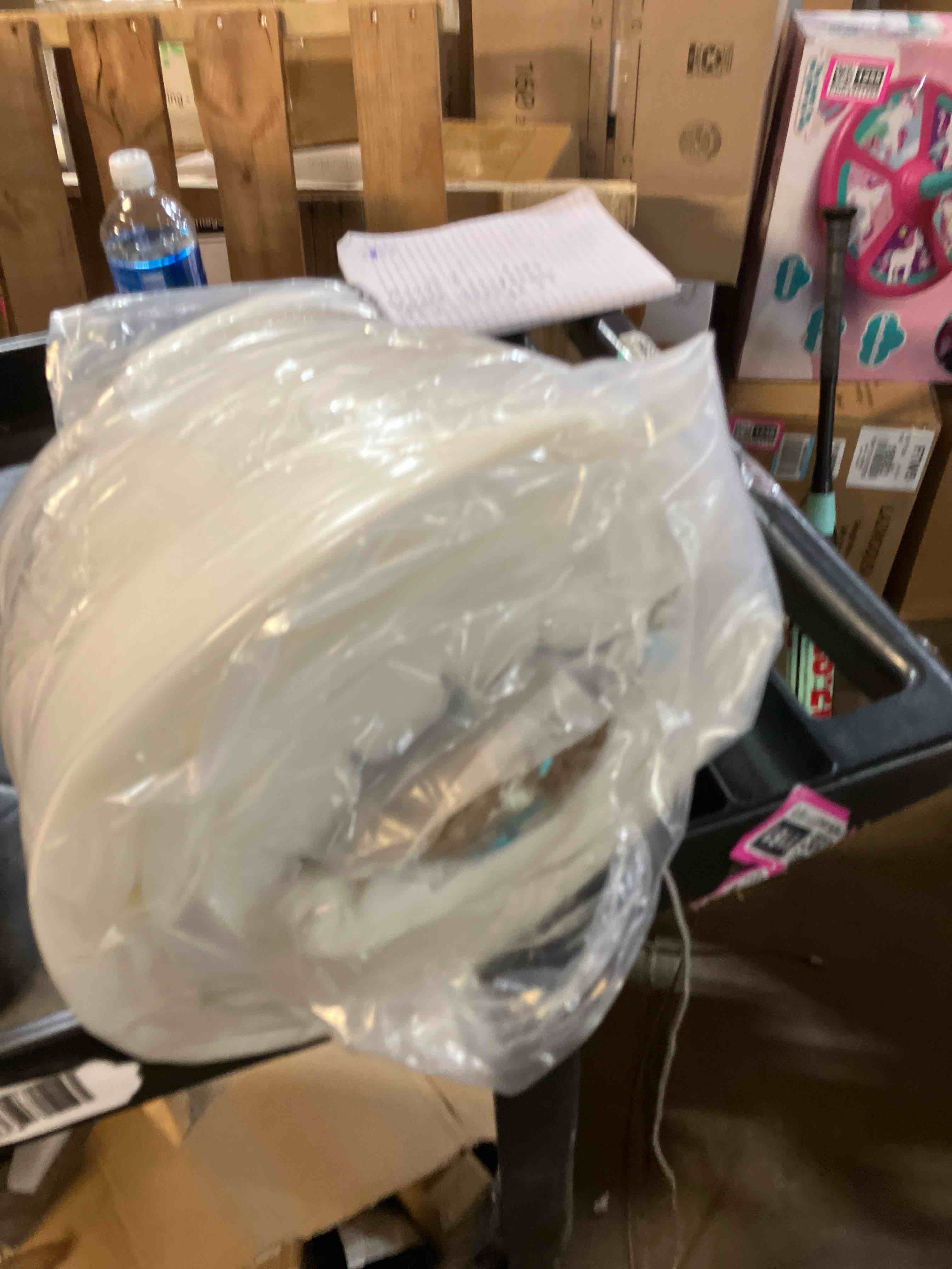 Condition photo showing As Is for Bedlore 4-Inch Queen Mattress Topper for Back Pain - Dual Layer Medium Support (2" Gel Memory Foam + 2" Cooling Fluffy Pillow Top Pad), Breathable & Pressure Relief (White) White Queen