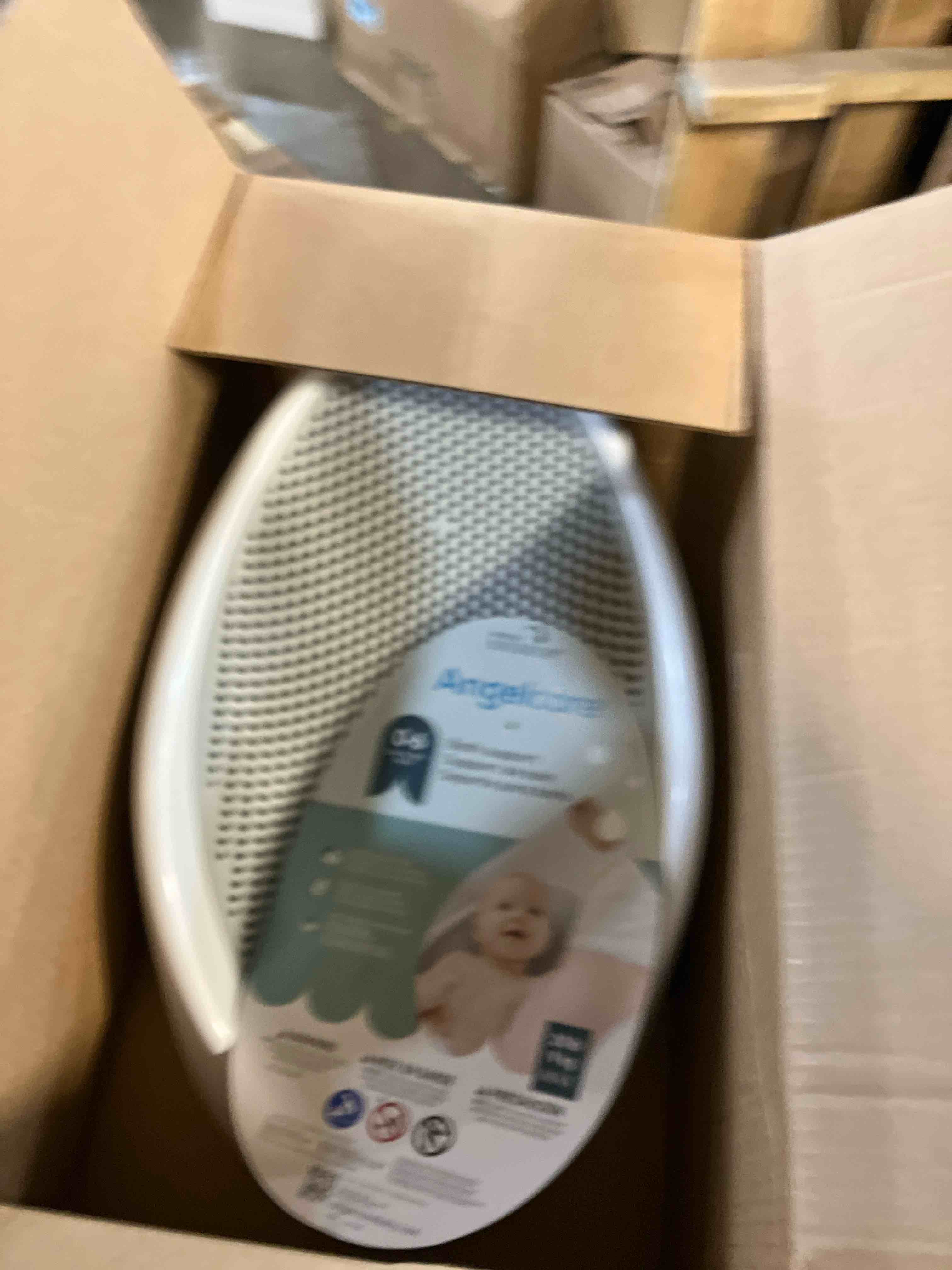 Condition photo showing New/Like New for Angelcare Baby Bath Support (Gray) | Ideal for Babies Less Than 6 Months Old Bath Support Grey