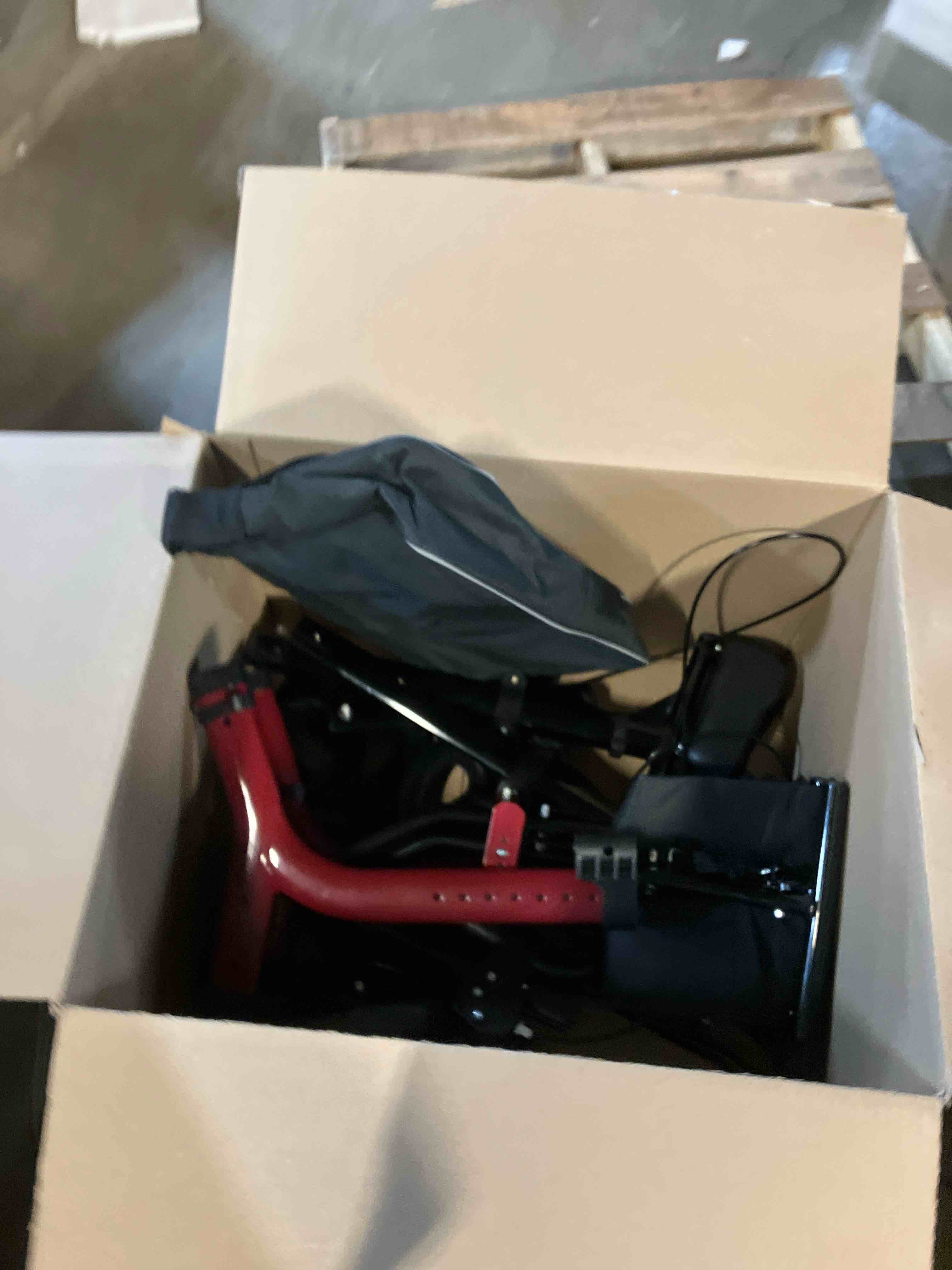 Condition photo showing Good Condition for Rollator Walkers for Seniors, 10" Big Rubber Wheels All Terrain Rollator Walker with Adjustable Backrest and Handles, 350 Lbs, Cup Cane Holder, Foldable Lightweight Walker with Seat for Seniors Red