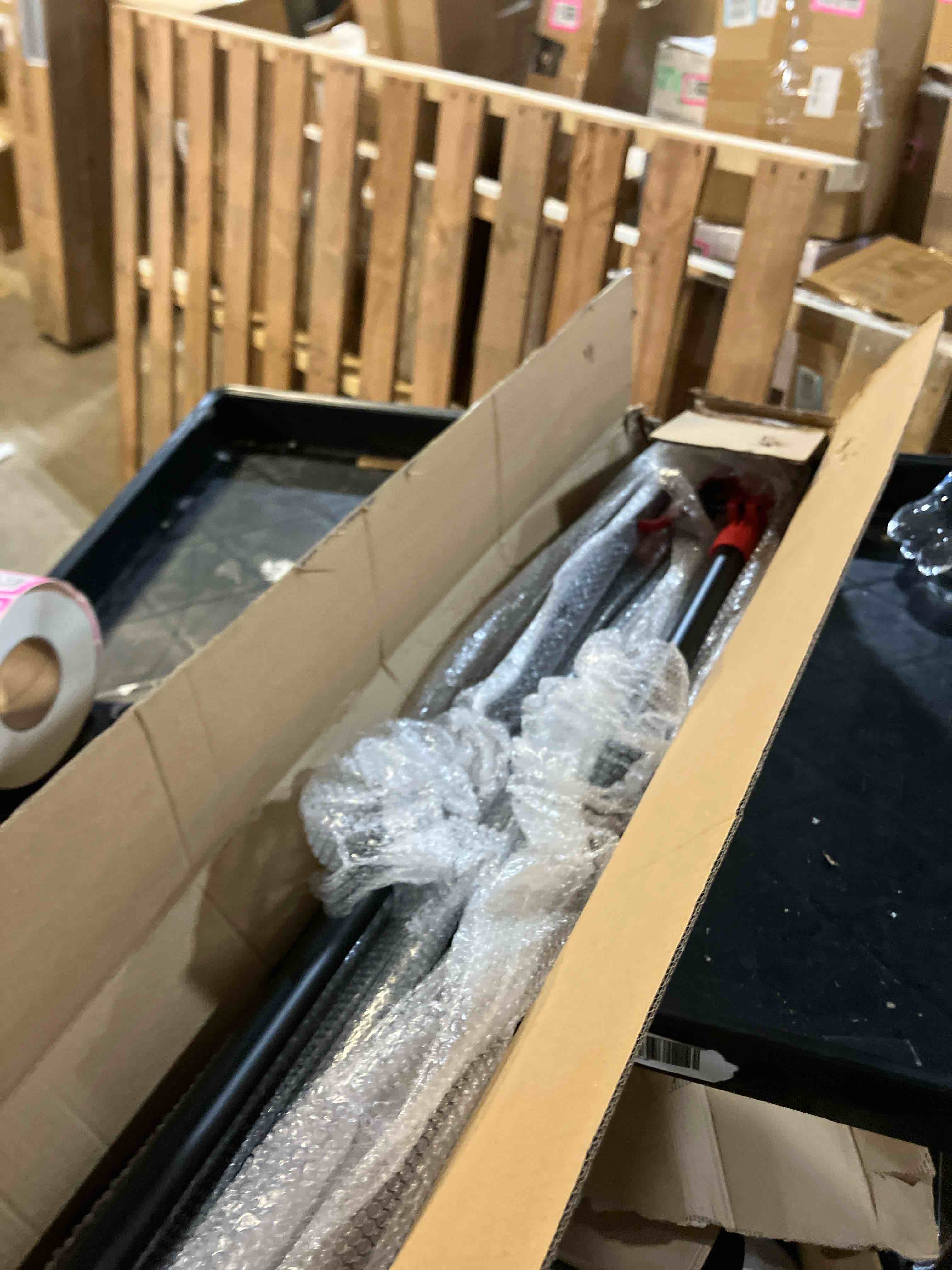 Condition photo showing New/Like New for Cabinet Jack Support Pole, 45-114 in Adjustable Third Hand Tool, Steel Telescopic Quick Support Rod with 78lbs Capacity for Cabinets Jack, Drywall Lift & Cargo Bars, 4Pack 45"-114" | 4PC