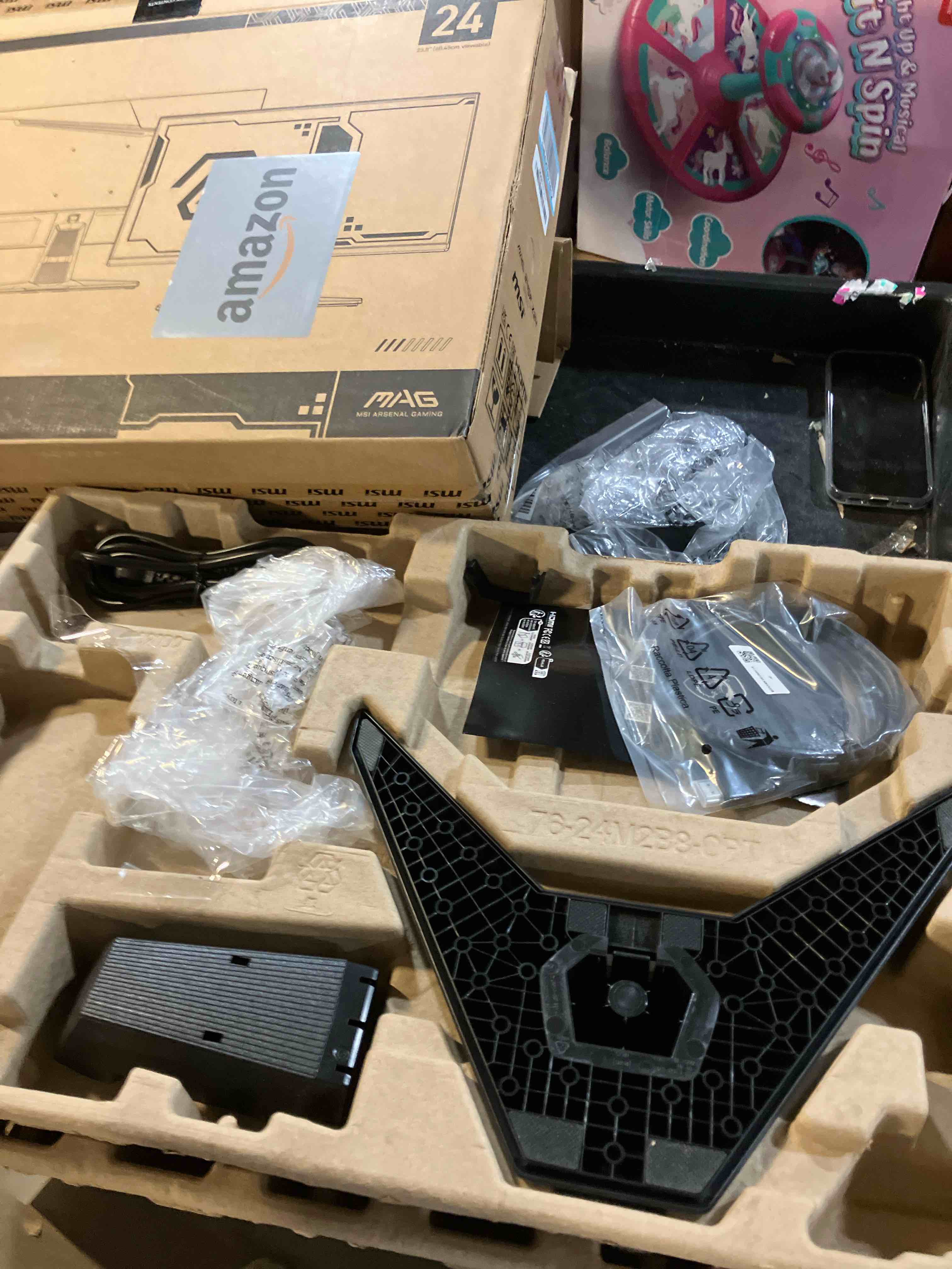 Condition photo showing Good Condition for msi MAG 245F X24 24-inch 1920 x 1080 (FHD) Gaming Monitor, 240Hz, FreeSync Premium, HDR Ready, HDMI, VGA Port, VESA Mountable, Tilt, 4-Side Slim Bezel, 0.5ms, Black