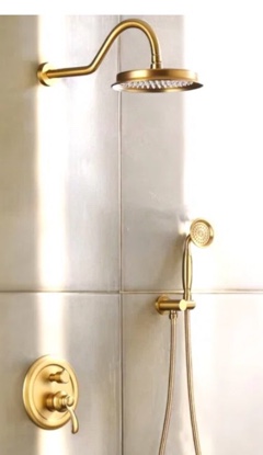 Retro Complete Shower System with Rough-In Valve with 9 Inches Rain Shower Head 