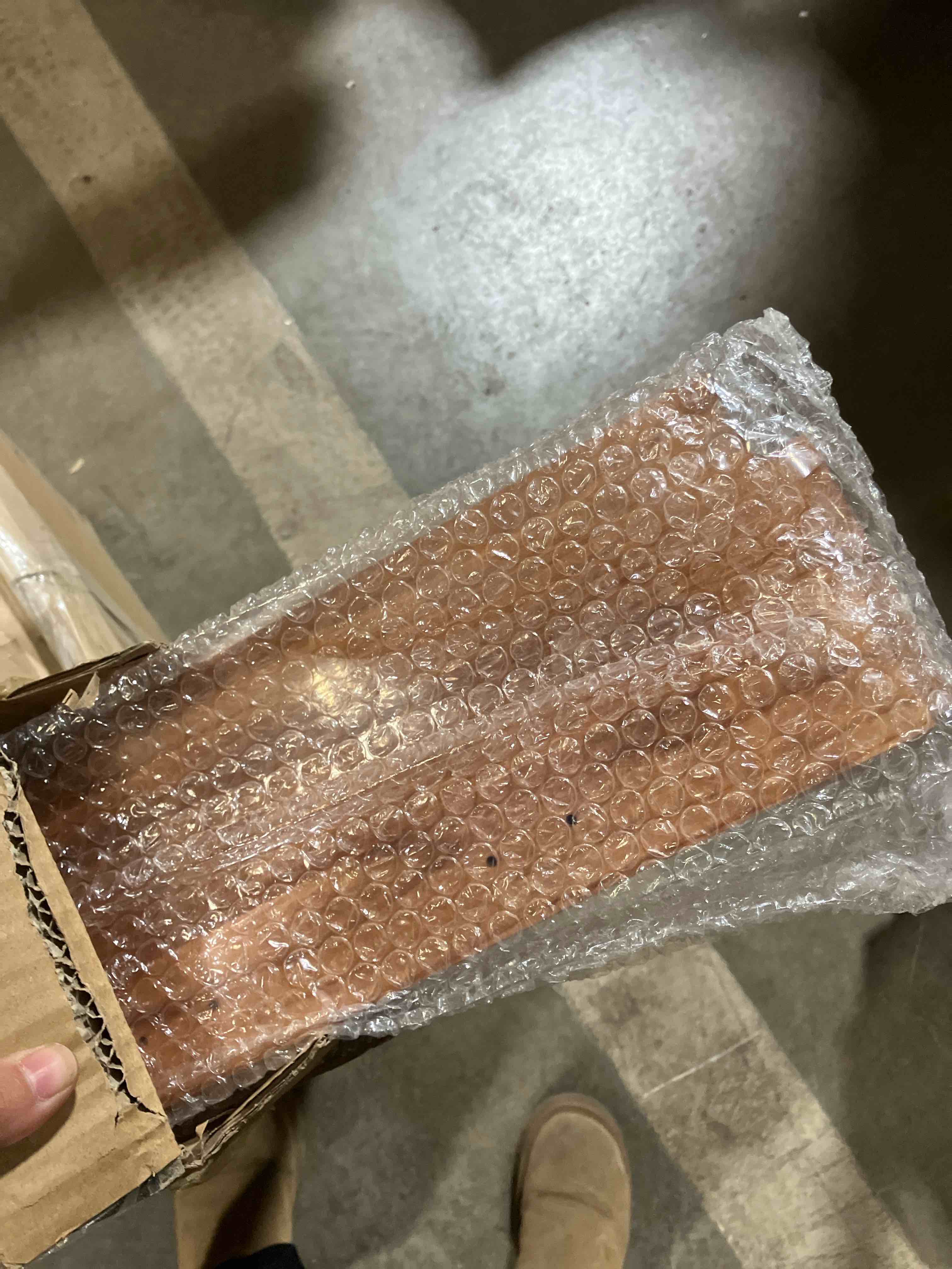 Condition photo showing New/Like New for Tatub 29'' Coat Rack Wall Mount with Shelf, Wood Wall Hooks with Storage, Entryway Shelf with 5 Hangers for Bathroom, Living Room, Bedroom, Rustic Brown