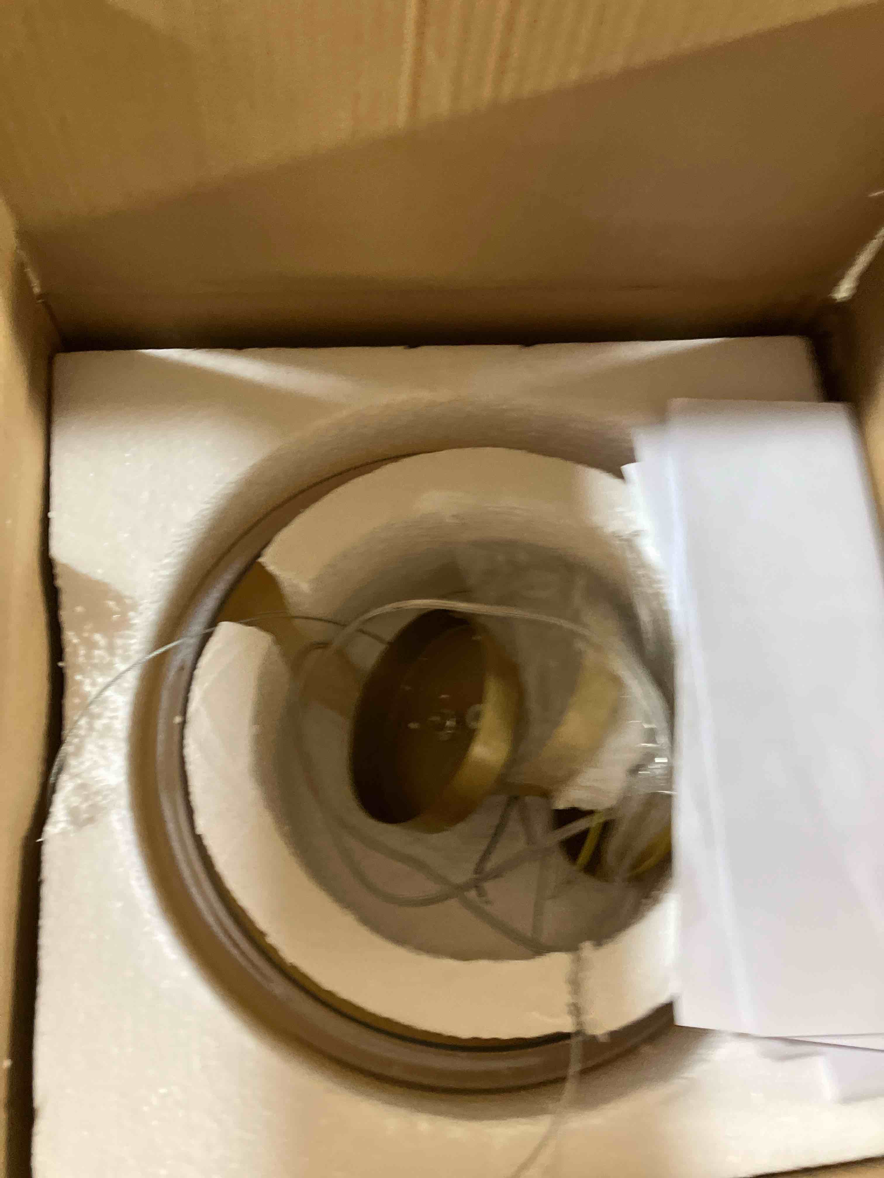 Condition photo showing Good Condition for Modern Amber Glass LED Pendant Light