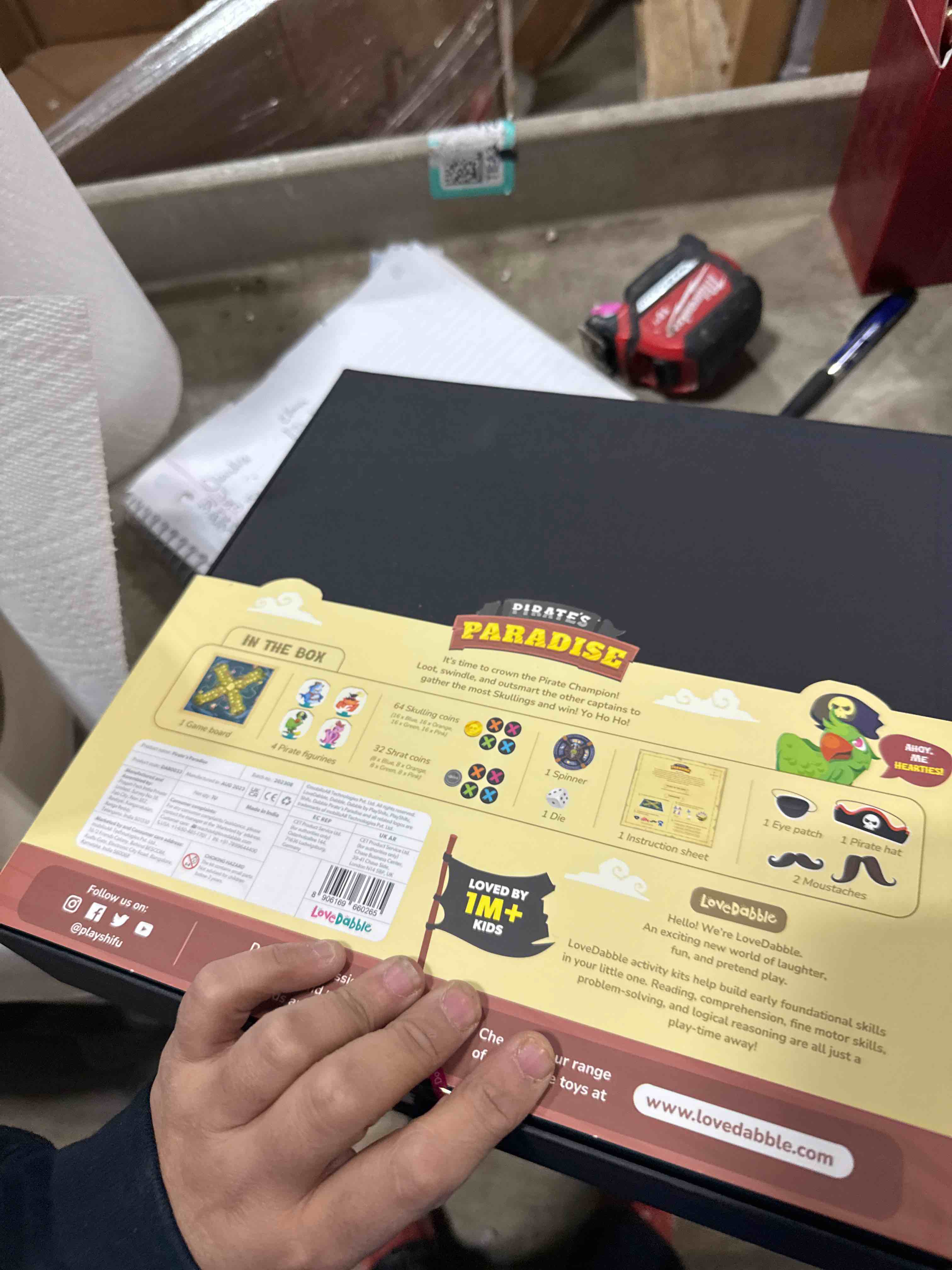 Condition photo showing New/Like New for LoveDabble Pirate's Paradise: Conquer The Mysterious Island! As Captain, Lead Your Crew to Victory with Tactics & Loot | Board Games for Family Night | Gifts for Kids