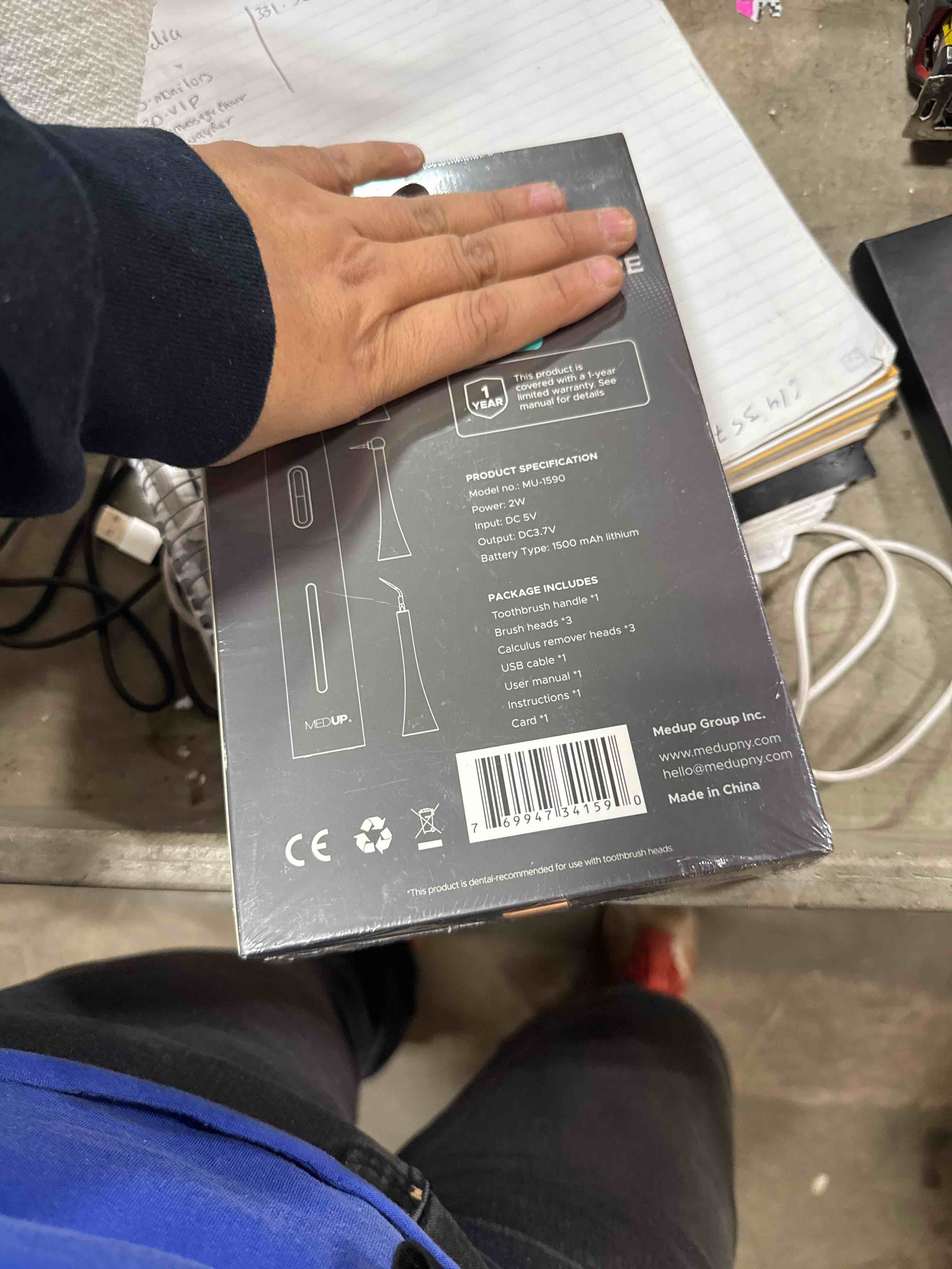 Condition photo showing New/Like New for MEDUP Plaque Remover for Teeth - Electric Teeth Cleaning Kit for Plaque Remover and Calculus, and Tarter Remover – Tartar Remover for Teeth Stains for Adult and Kids (B0BR8HGG5V)