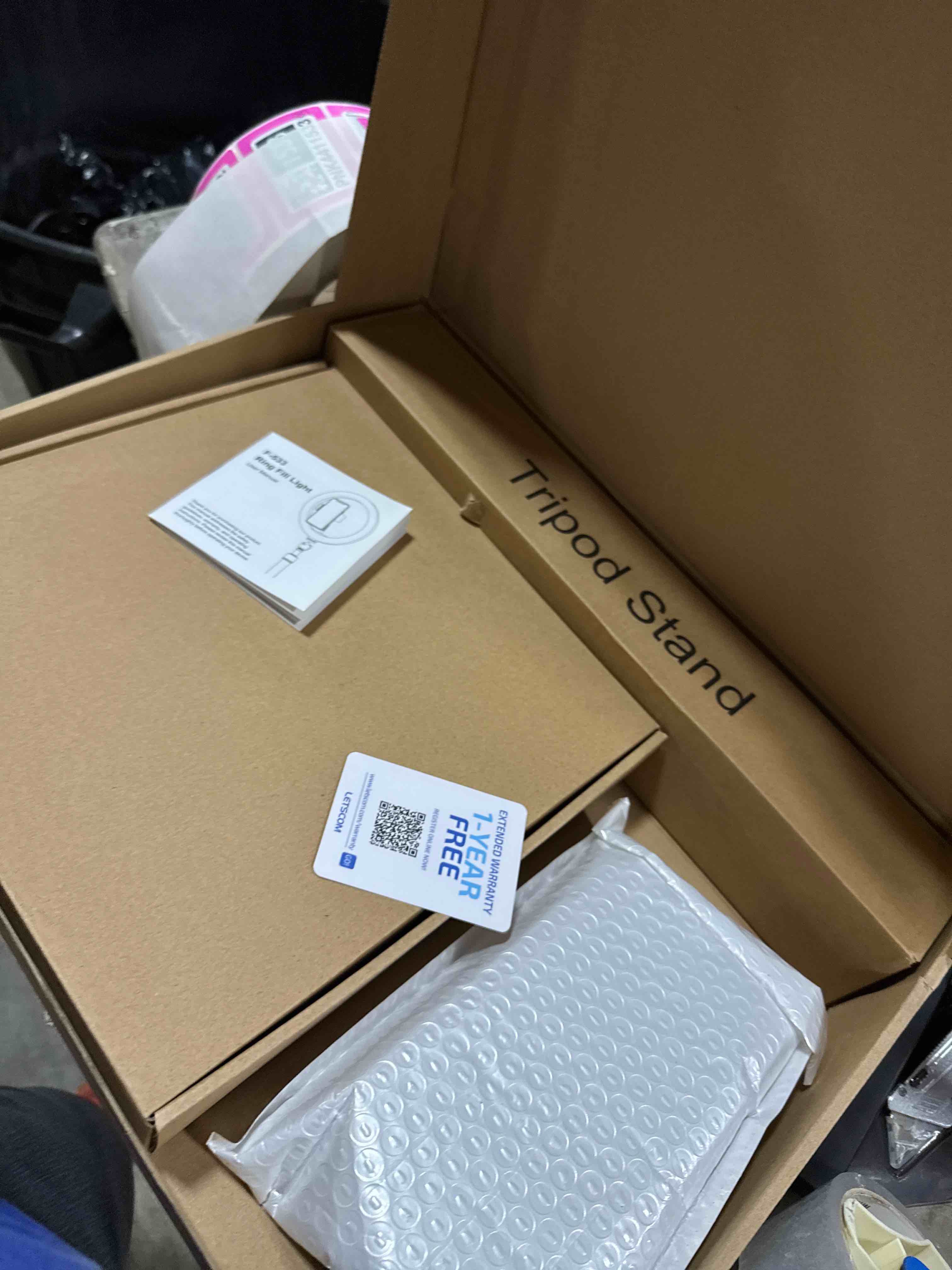 Condition photo showing New/Like New for LETSCOM F-533 10.2" Selfie Ring Light Dimmable with Tripod Stand