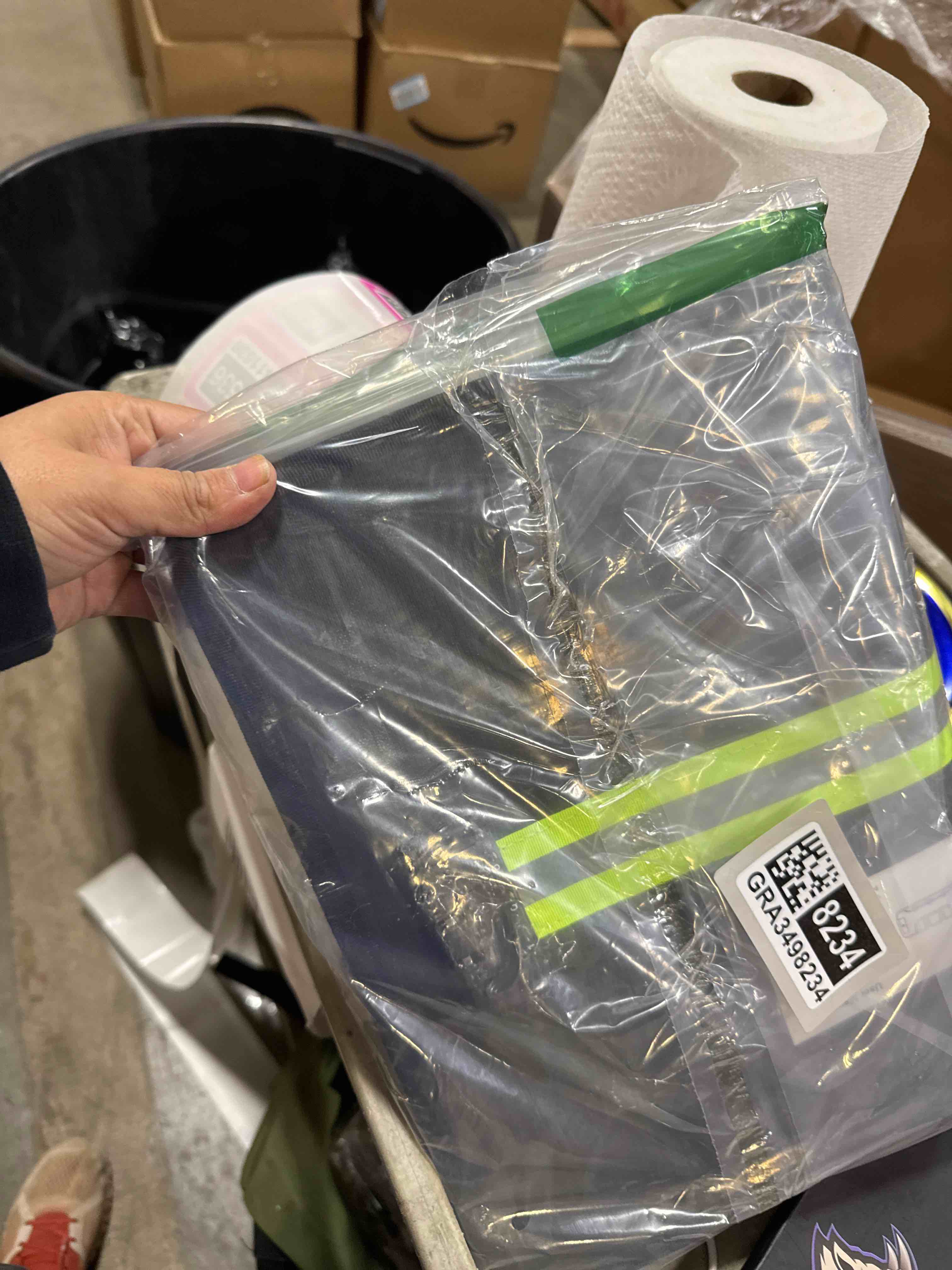 Condition photo showing New/Like New for Fireproof Document Bag with Lock, Non-Itchy Silicone Coated Fire Resistant Money Bag for Cash, Waterproof Safe Storage Pouch Organizer for A4 Legal Documents, Passport, Jewelry & Tablet