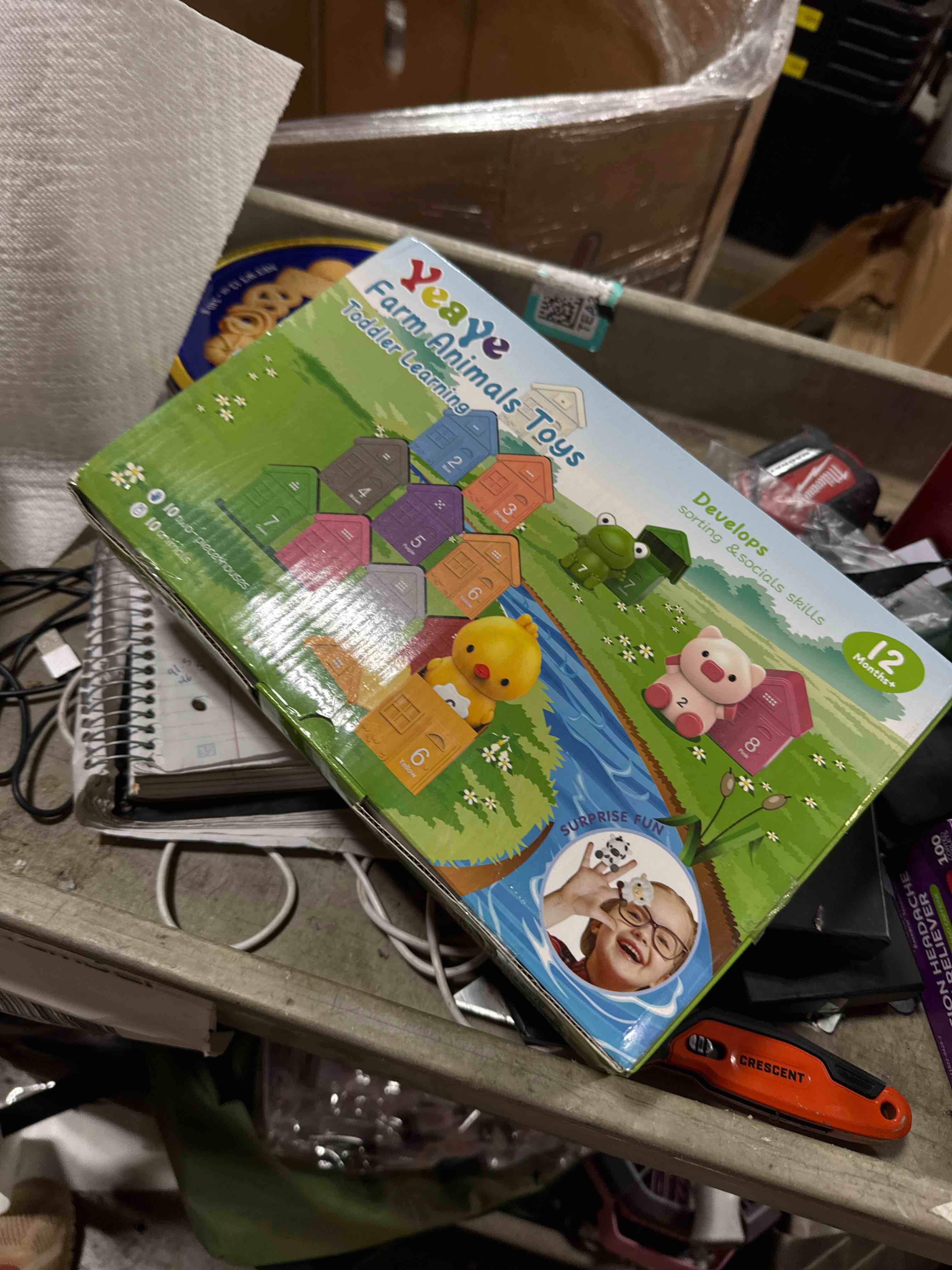 Condition photo showing New/Like New for Superwinky Farm Animal Matching Toys for Toddlers 1-3 Year Old, Montessori Learning Toys, Counting Sort Matching Game for 1 2 3 Year Old Boys Girls Birthday Gifts