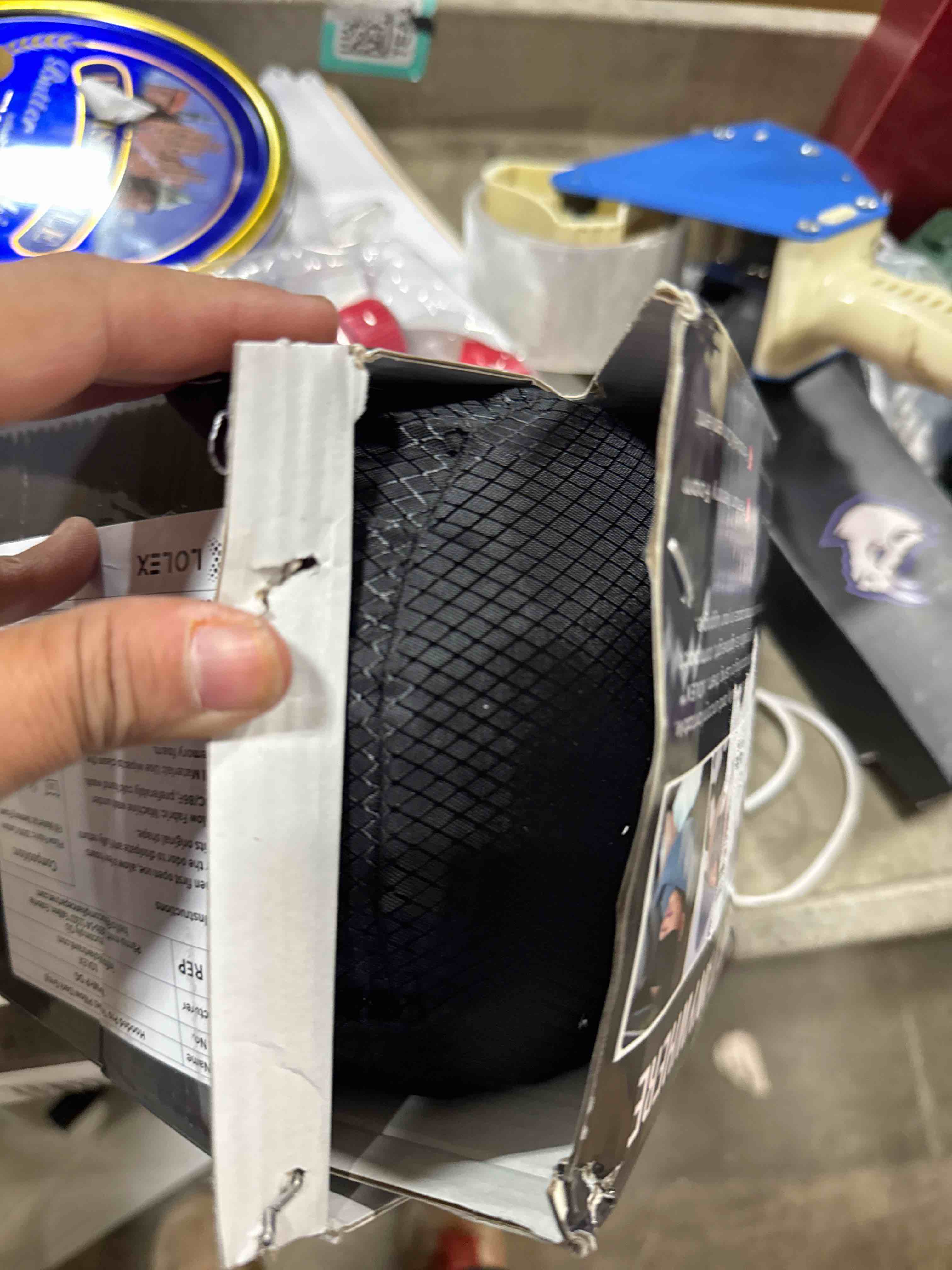 Condition photo showing New/Like New for LOLEX™ Hooded Pro Travel Pillow - Memory Foam Neck Support Pillow for Airplane, Flight - Super-Soft Pure Cotton Fabric, Maximum Privacy & Light-Block Design, Lightweight Full Travel Kit - Dark Grey Dark Grey Hooded Pro