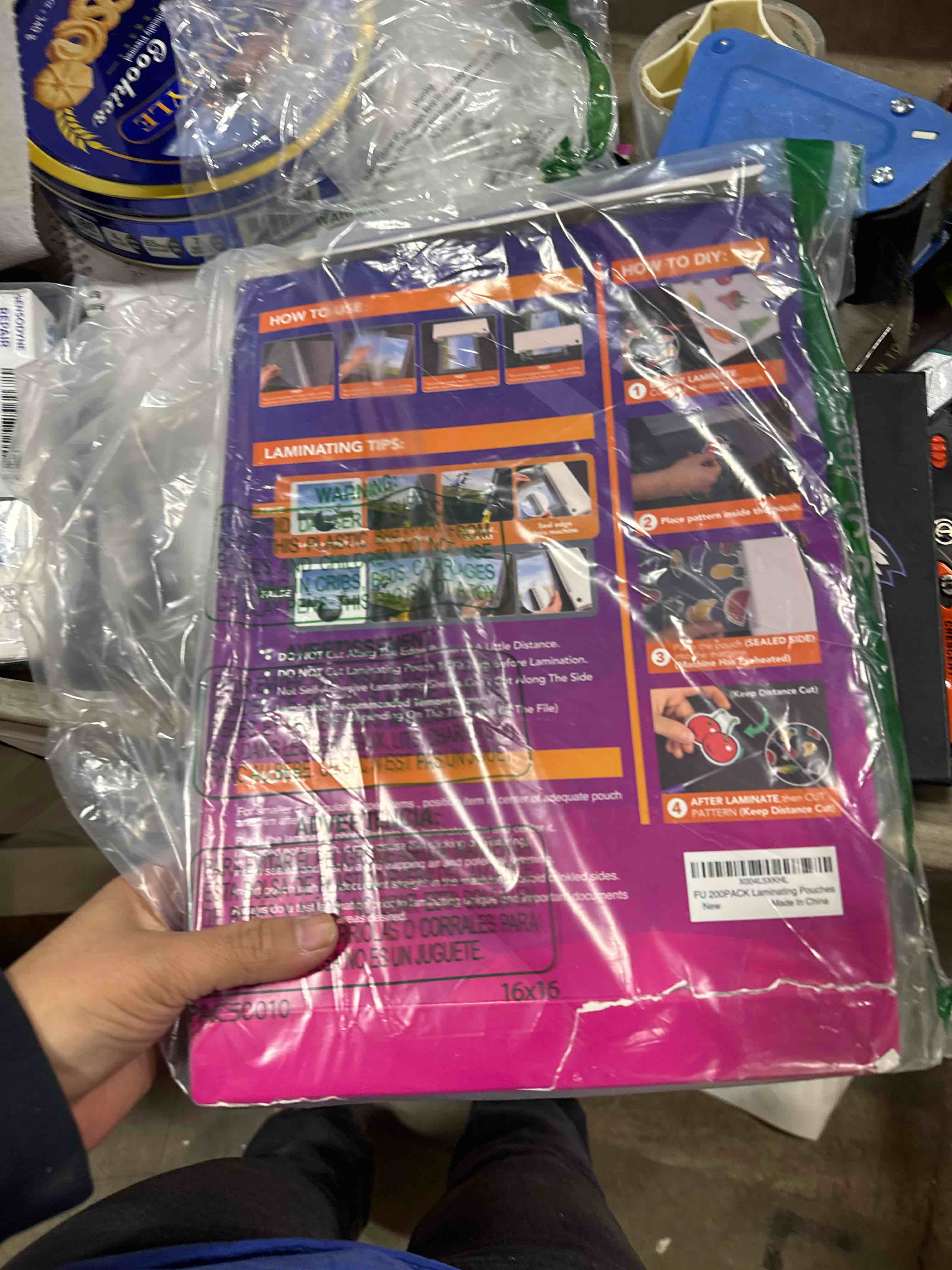 Condition photo showing Good Condition for 200 Pack Laminating Sheets, 3 mil, 8.9" x 11.4" Thermal Laminating Pouches Lamination Sheet Paper for Laminator, Clear, Letter Size, Office and School Supplies 200PACK-3Mil (8.9 x 11.4Inches)