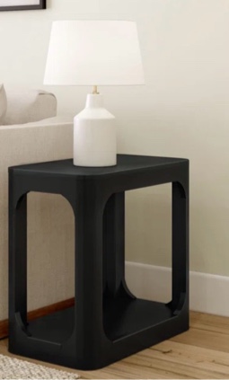 zulai solid wood end table 