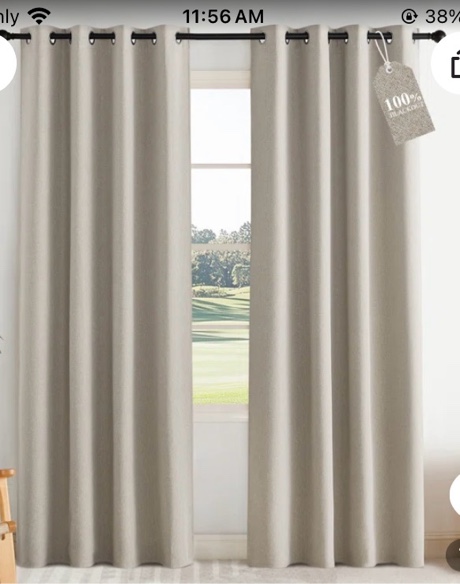 draycott light filtering semi-sheer faux-linen grommet curtains 2 panels set (set of 2)
