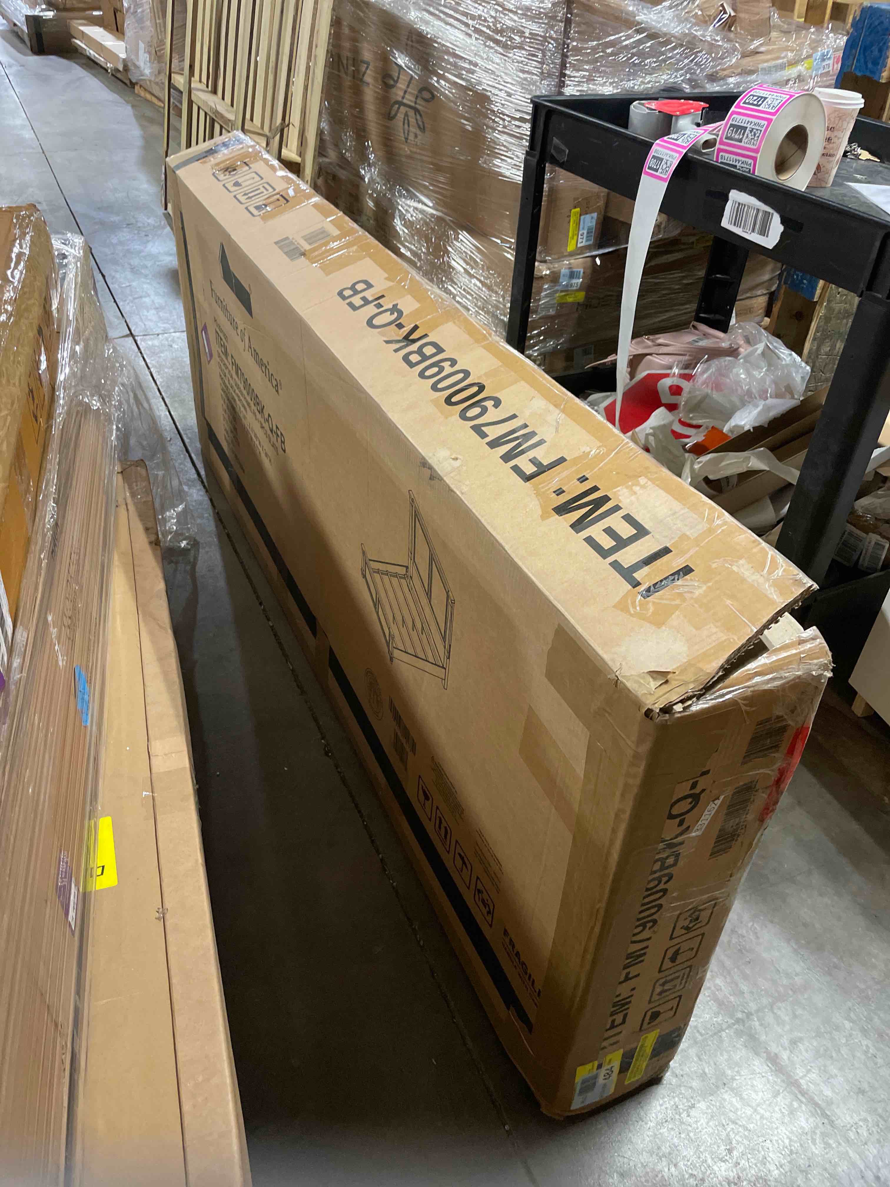 Condition photo showing Good Condition for Neue Mills Bed Model Fm79009Bk-Queen Bed By Furniture Of America ( incomplete box 2 of 3 only)