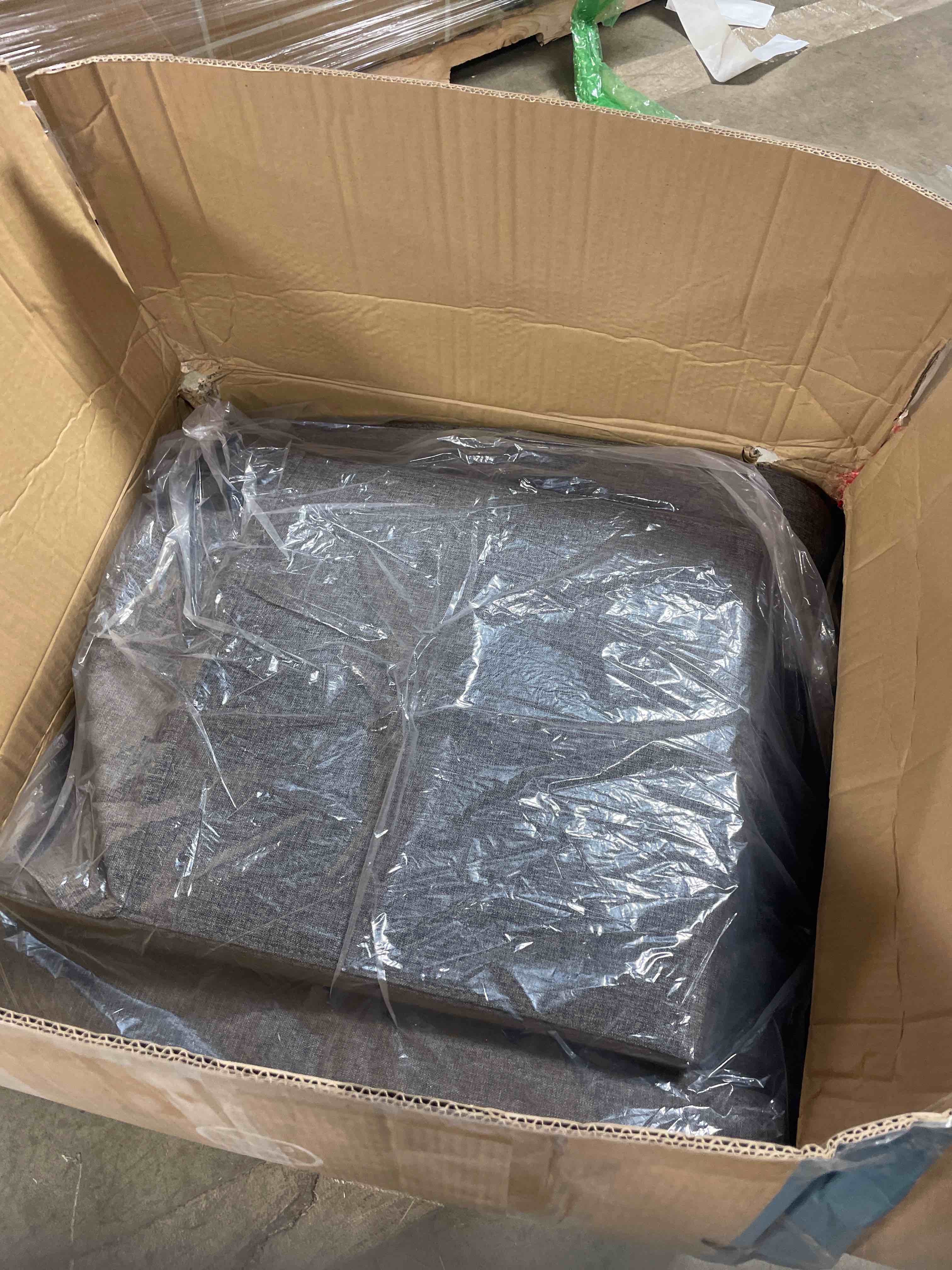 Condition photo showing New/Like New for Massage Recliner Chair, Fabric Reclining Sofa Chair with Padded Seat Backrest, Home Theater Seating with Adjustable Feature for Living Room and Bedroom, Grey