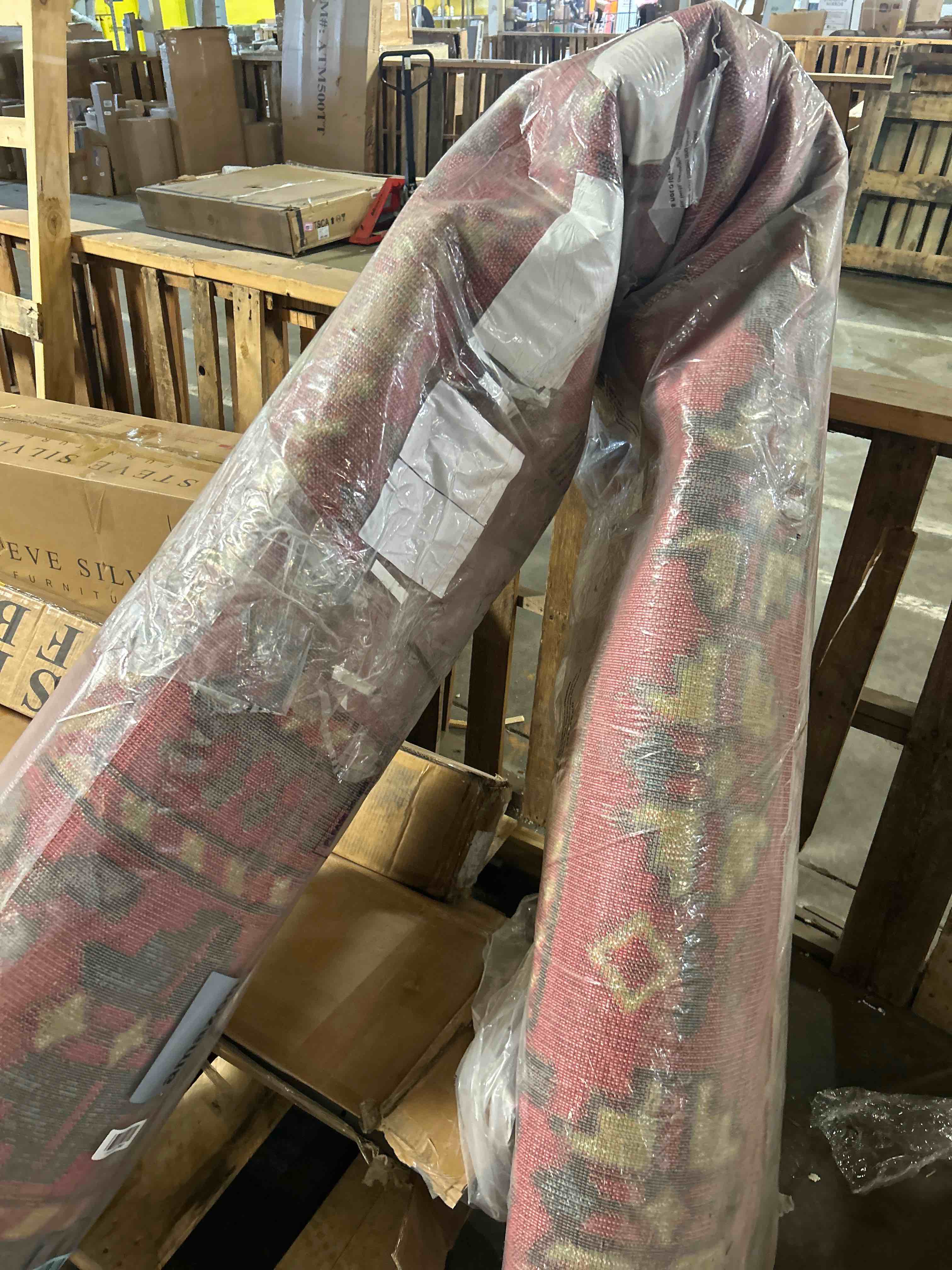 Condition photo showing Good Condition for loloi anniston collection ans-04 spice/multi 9'-0" x 12'-0" machine wash area rug spice / multi 10x 12' (rectangular)