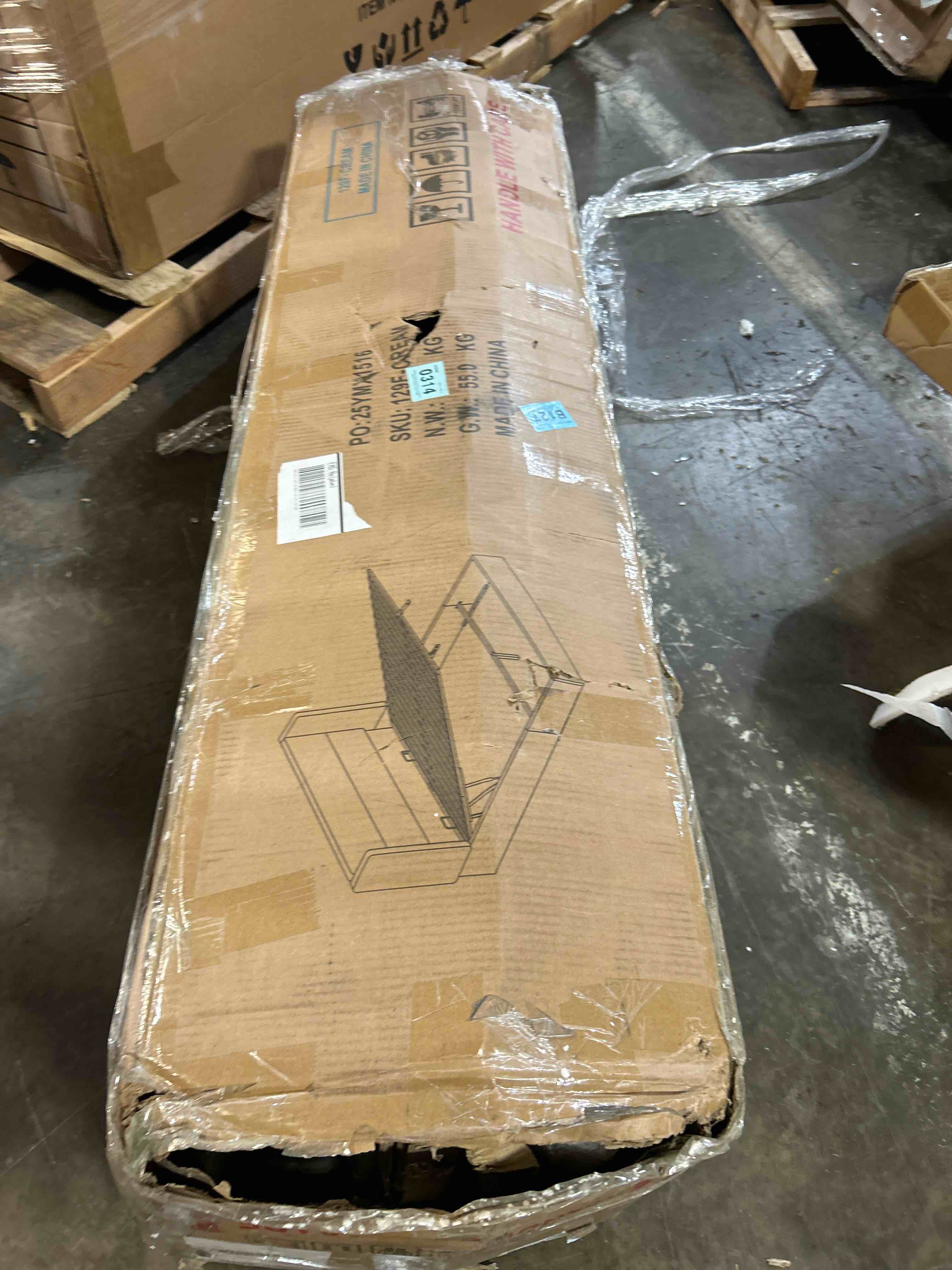 Condition photo showing As Is for lift up storage bed king with soft headboard, chenille cloud bed frame, upholstered storage beds with hydraulic system & solid wood slats support, no box spring needed, beige
