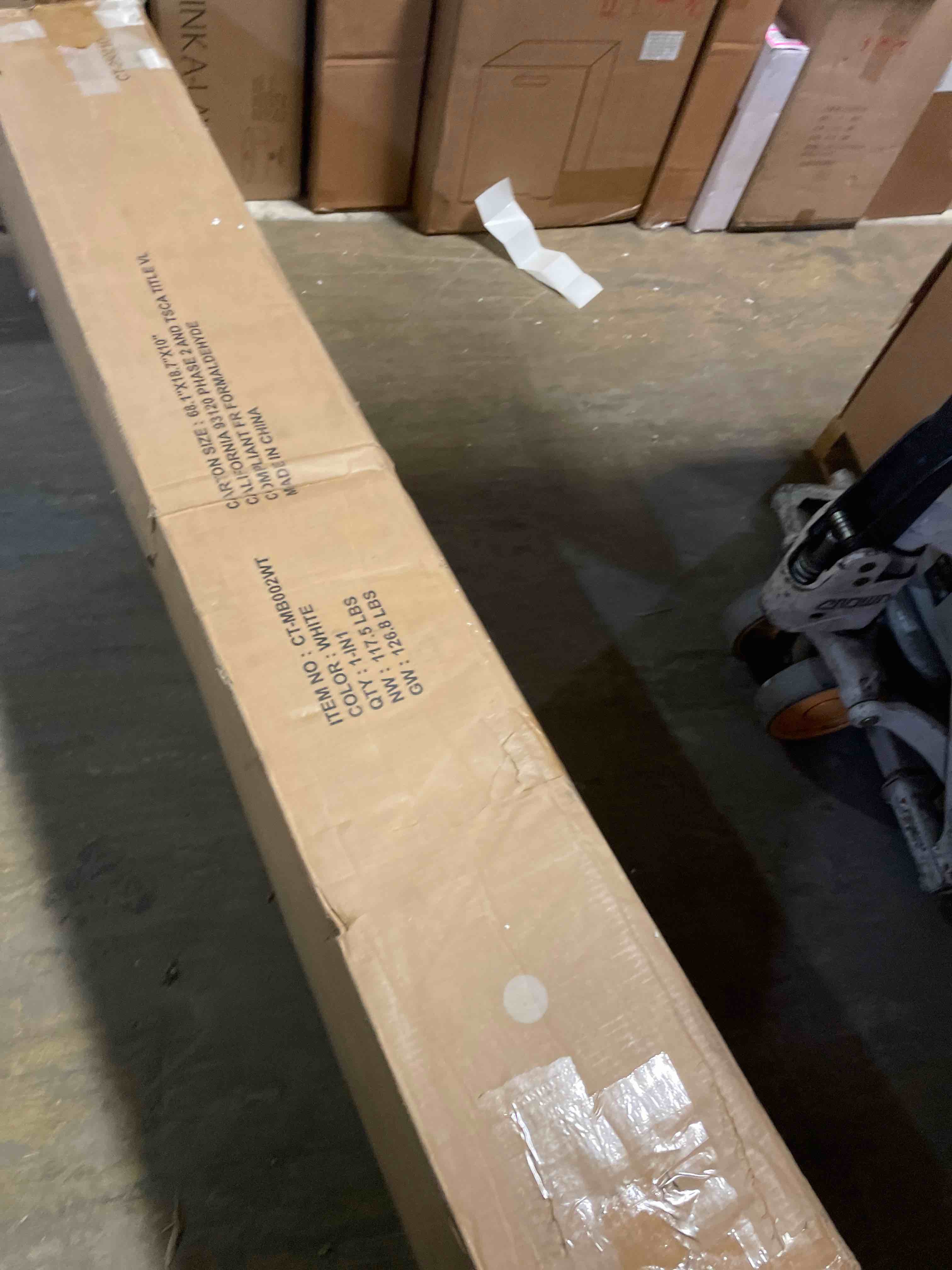 Condition photo showing As Is for incomplete queen murphy bed  fold out large