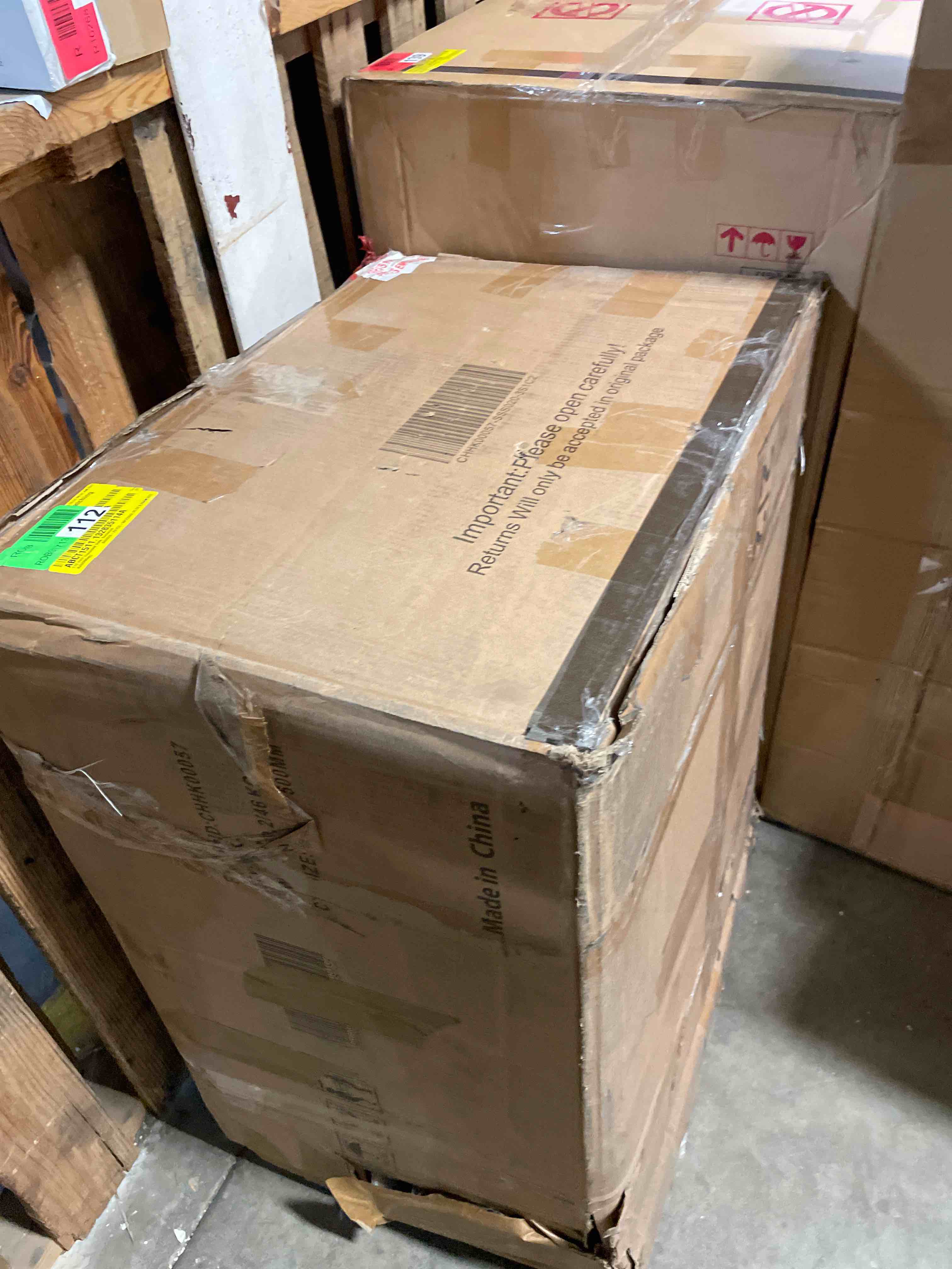 Condition photo showing As Is for box2/2 only112 inch oversized sofa, sectional