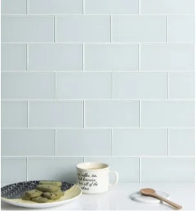 premium 3" x 6" straight edge glass mosaic subway tile