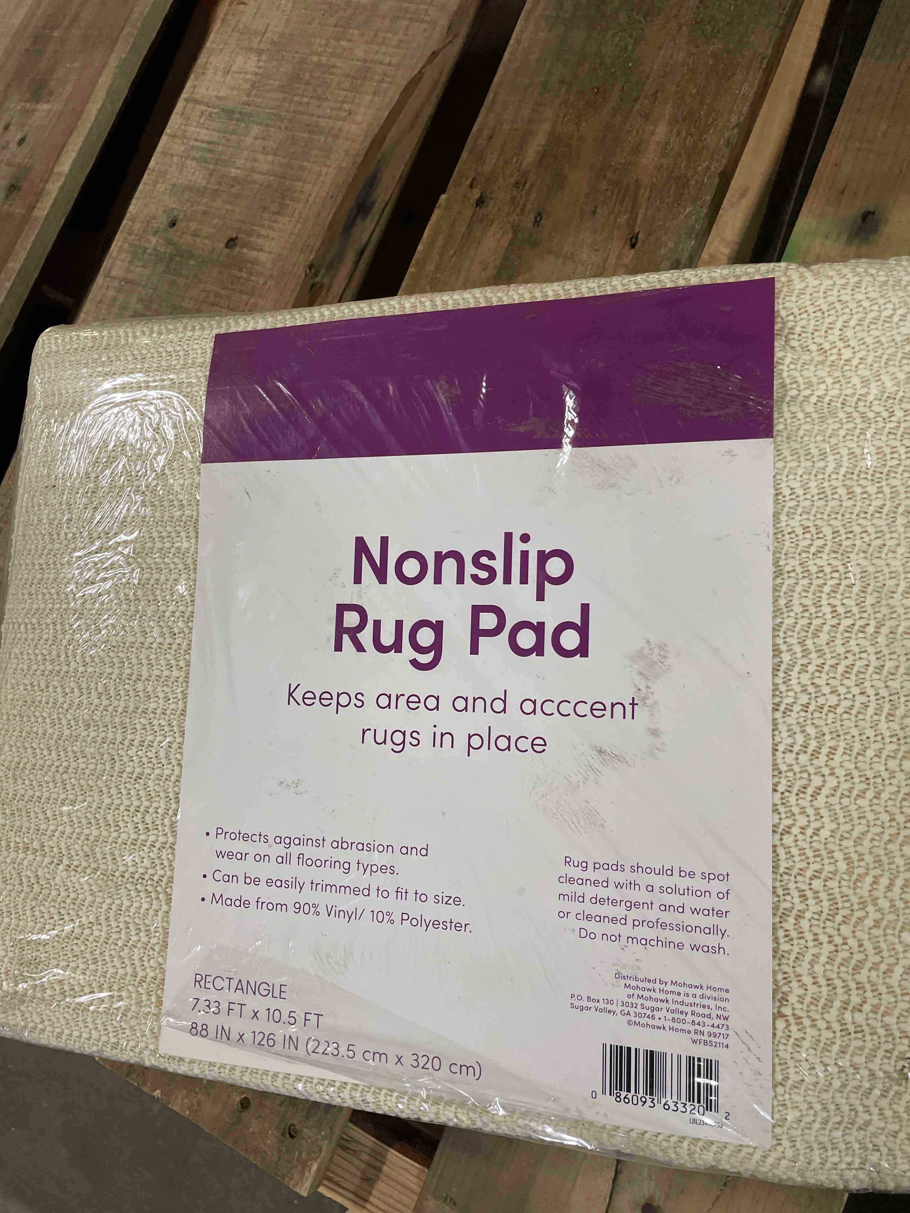 Condition photo showing New/Like New for mohawk hold fast rug gripper 7  4 x10  6  tan