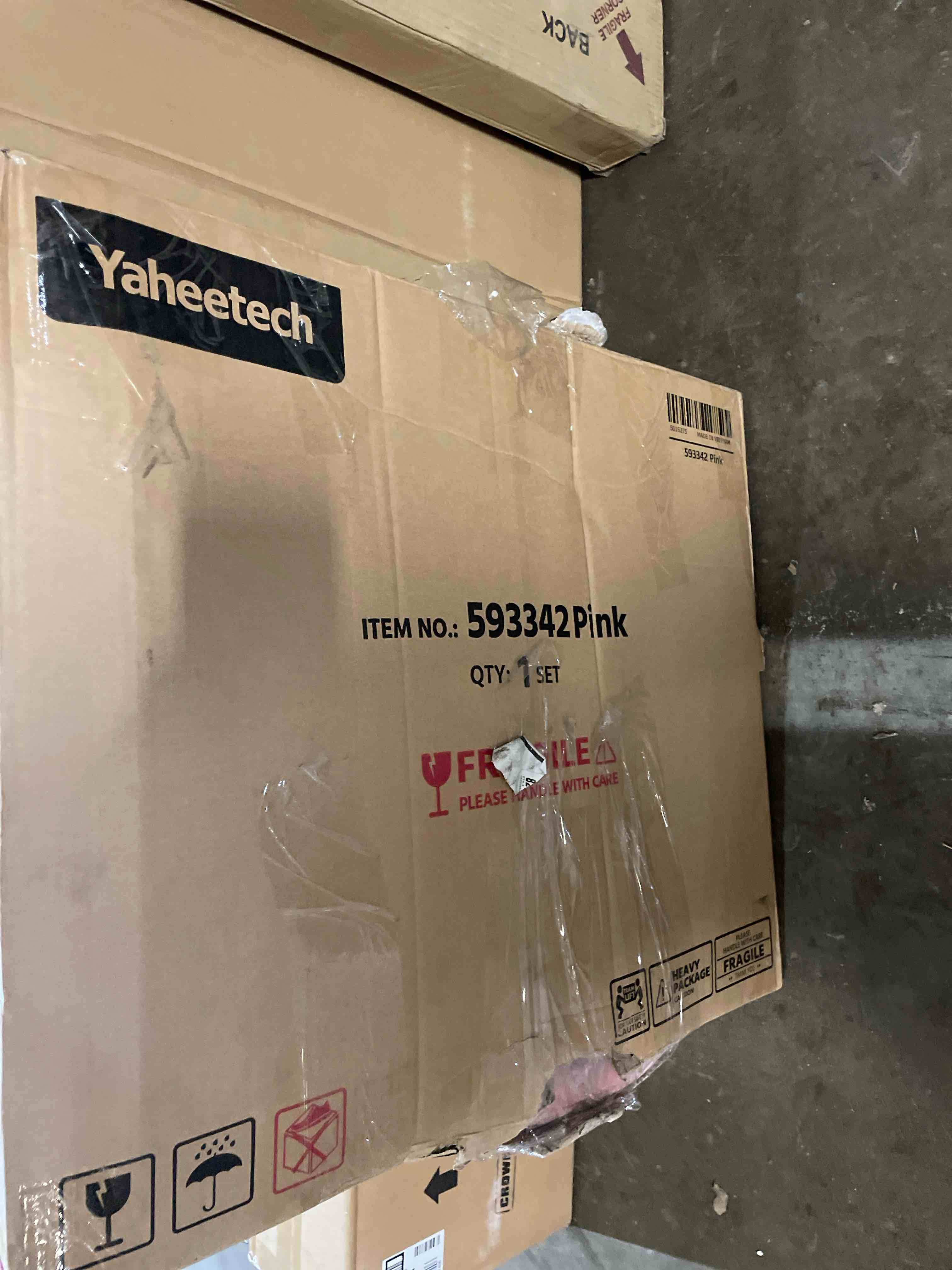 Condition photo showing Good Condition for yaheetech cat tree cat tower, 63in multi-level kitten tree w/sisal-covered scratching posts & condo, pet furniture activity center for kitty, pink