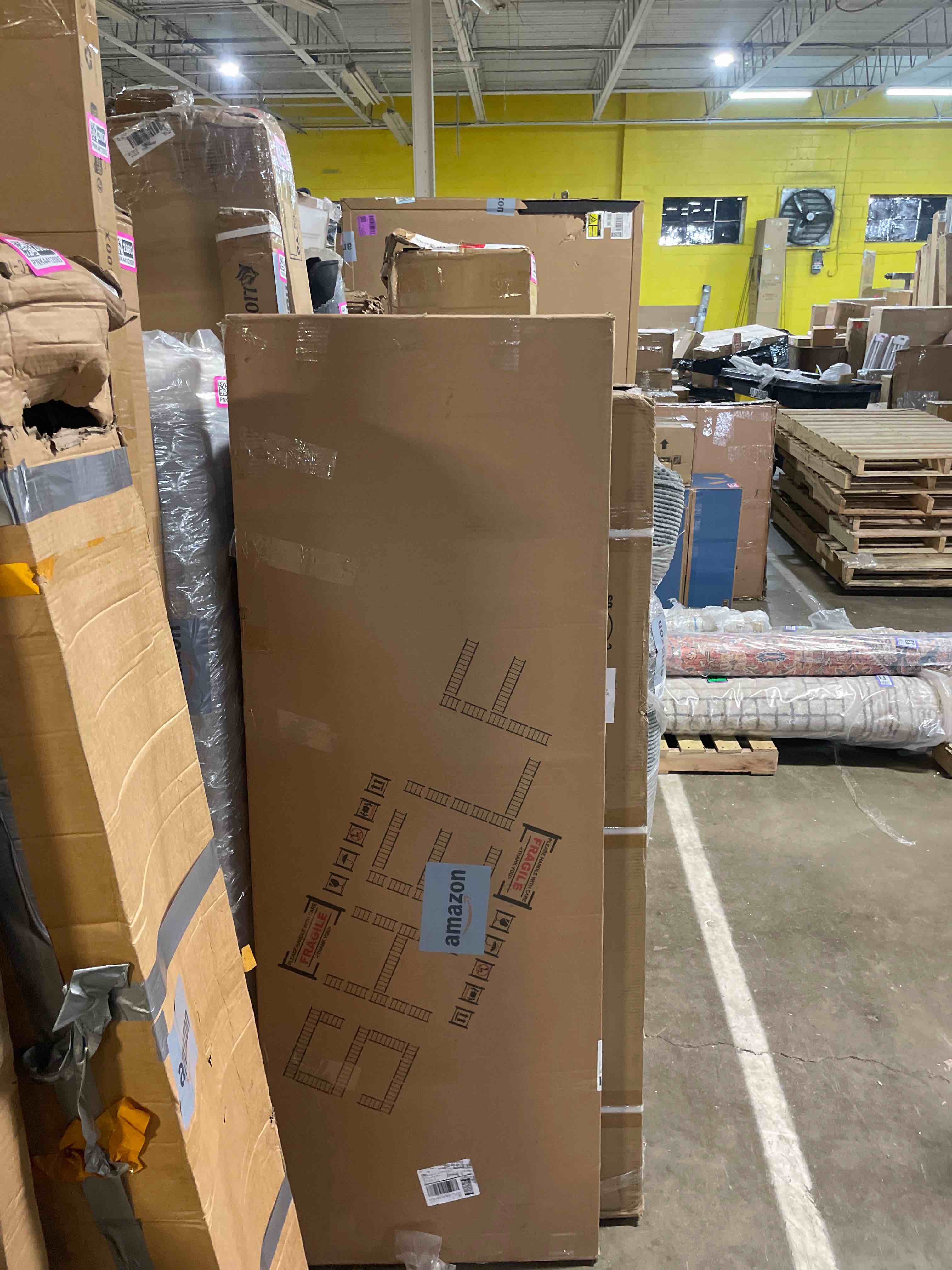 Condition photo showing New/Like New for bhg vintage multifunctional folding bookshelf, no-assembly plant stand storage rack shelves for home office (all black, 5-tier) 5-tier all black