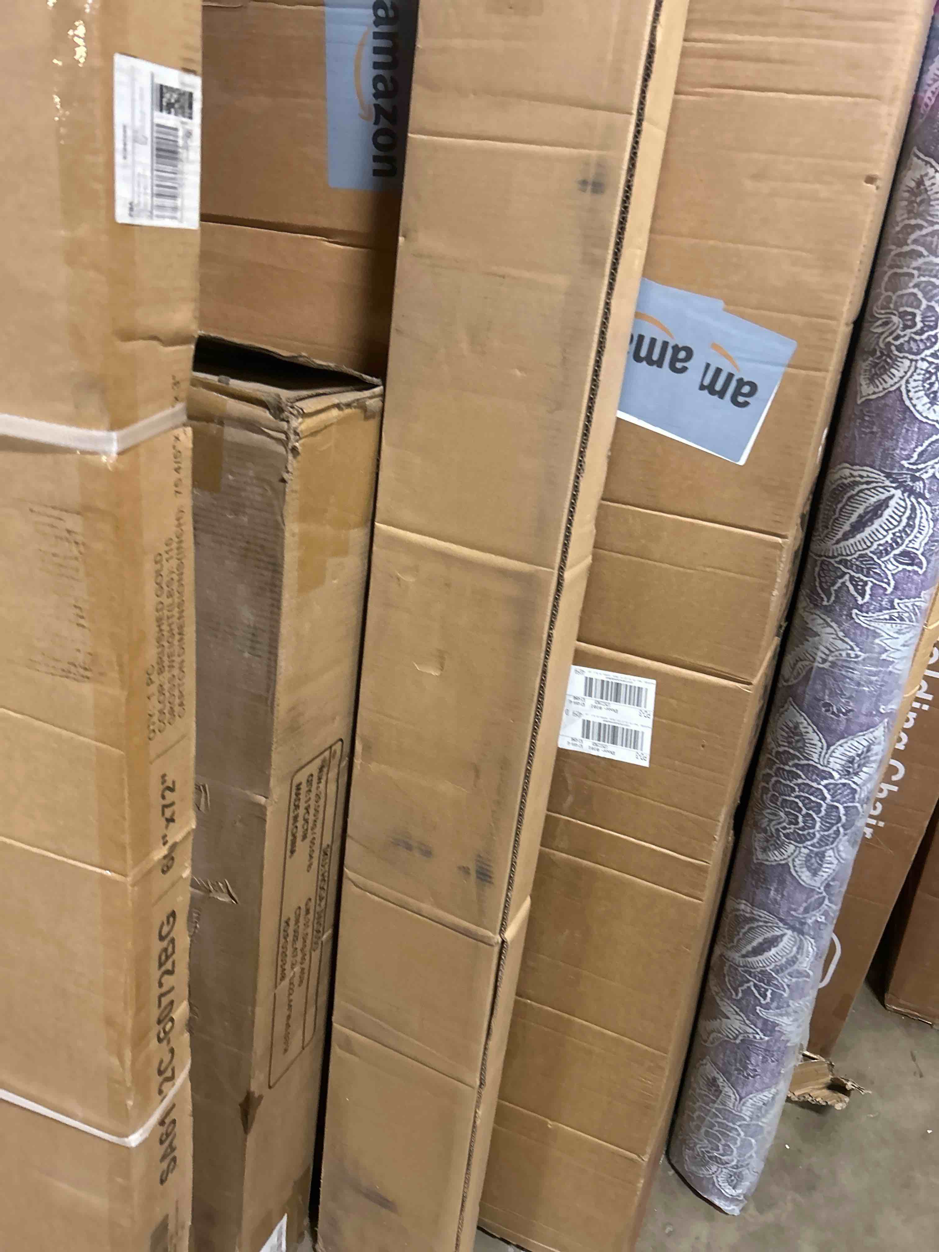 Condition photo showing New/Like New for lotus & windoware cordless, 2 inch faux wood blind, 34.5" wide x 72" long, window blinds, blinds & shades, blinds for indoor windows, embossed, bright white, (actual size - 72" x 72") s