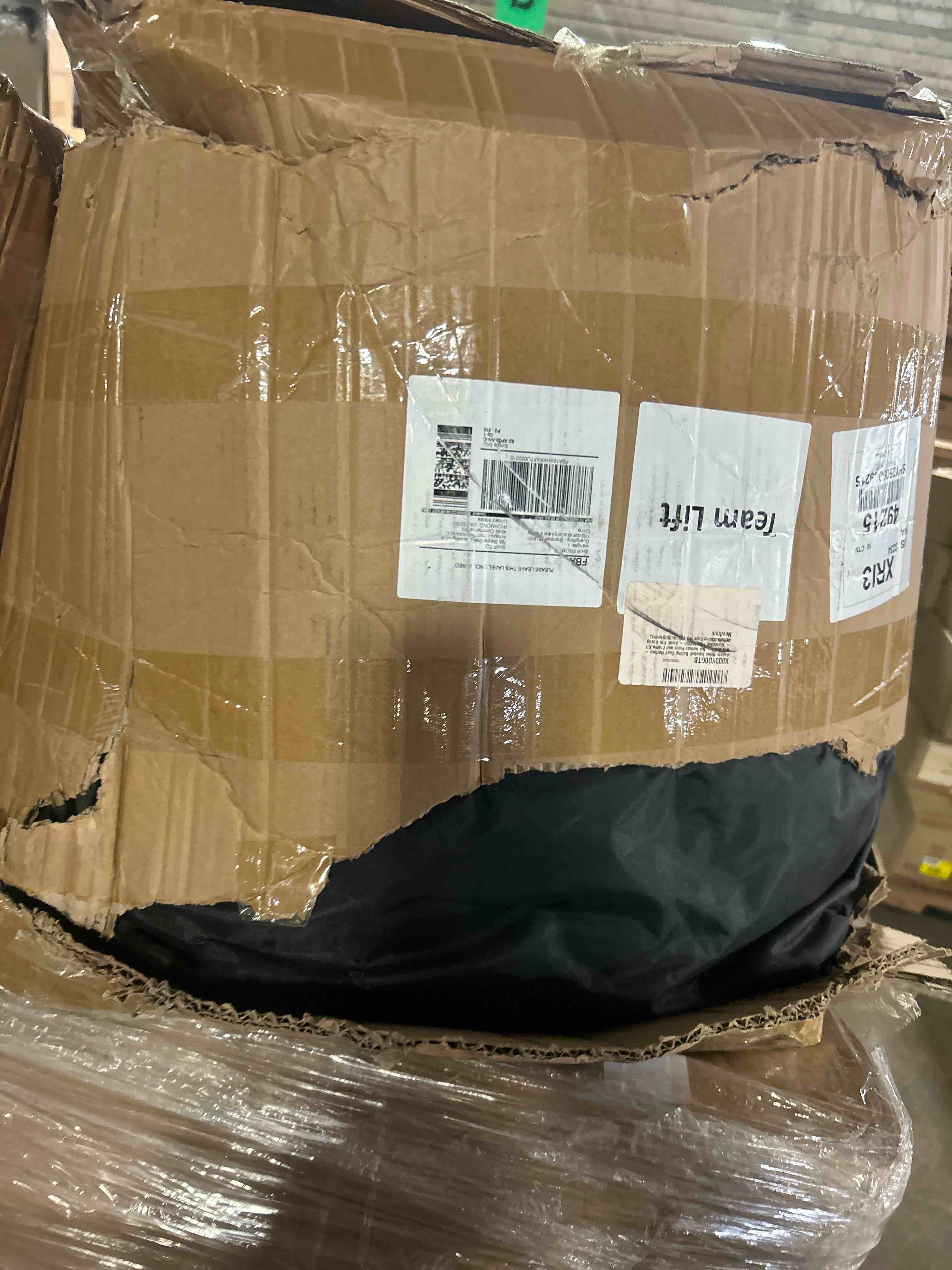 Condition photo showing As Is for powernet baseball softball practice net 7x7 with baseball accessories for practice pitching, batting & fielding, ball caddy, weighted baseballs, tee(net only)