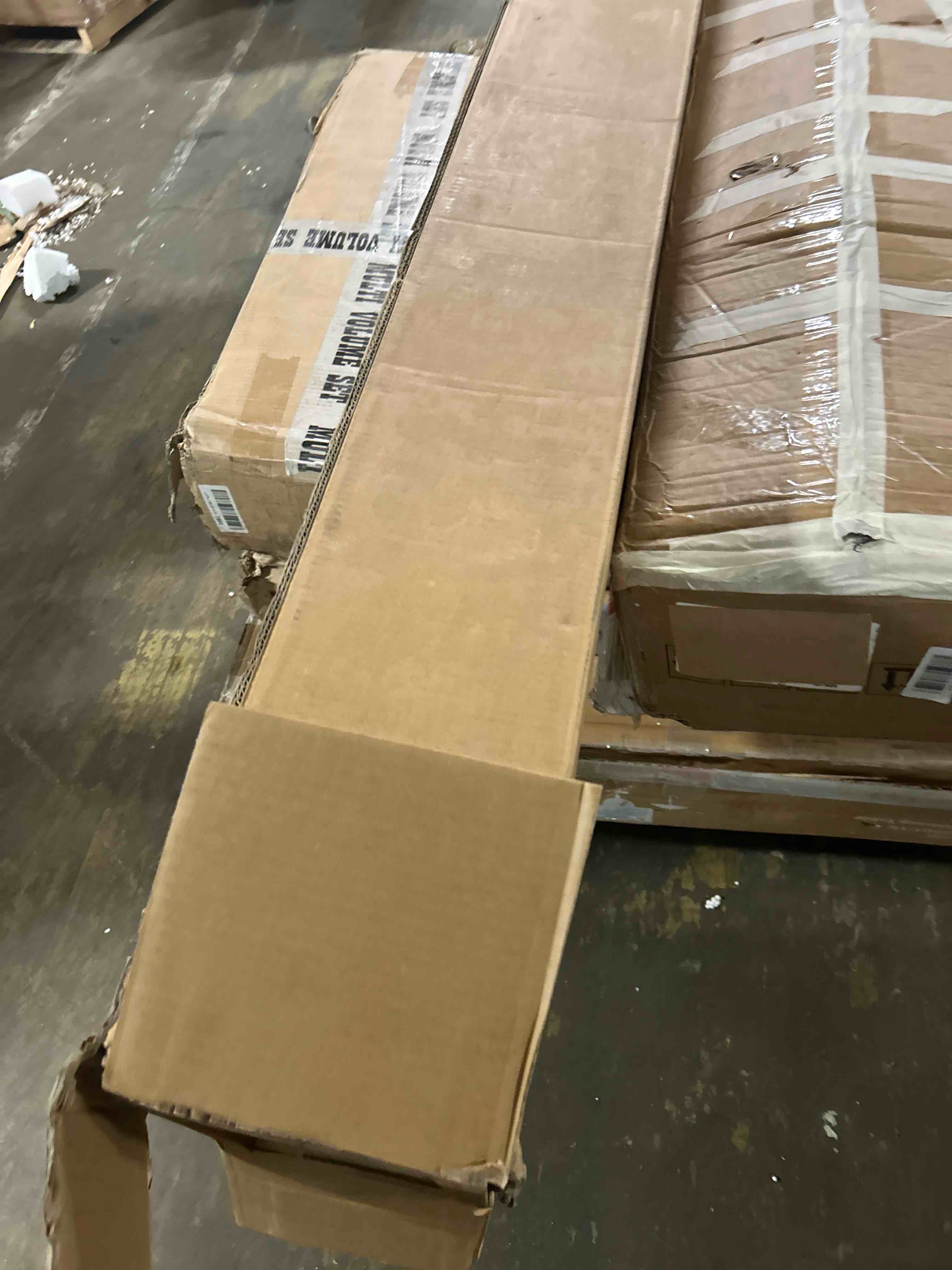 Condition photo showing New/Like New for heritage timber salvaged timber faux wood beam, 3-sided (u-beam), 3 1/2"w x 3 1/2"h x 72"l, warm caramel finish