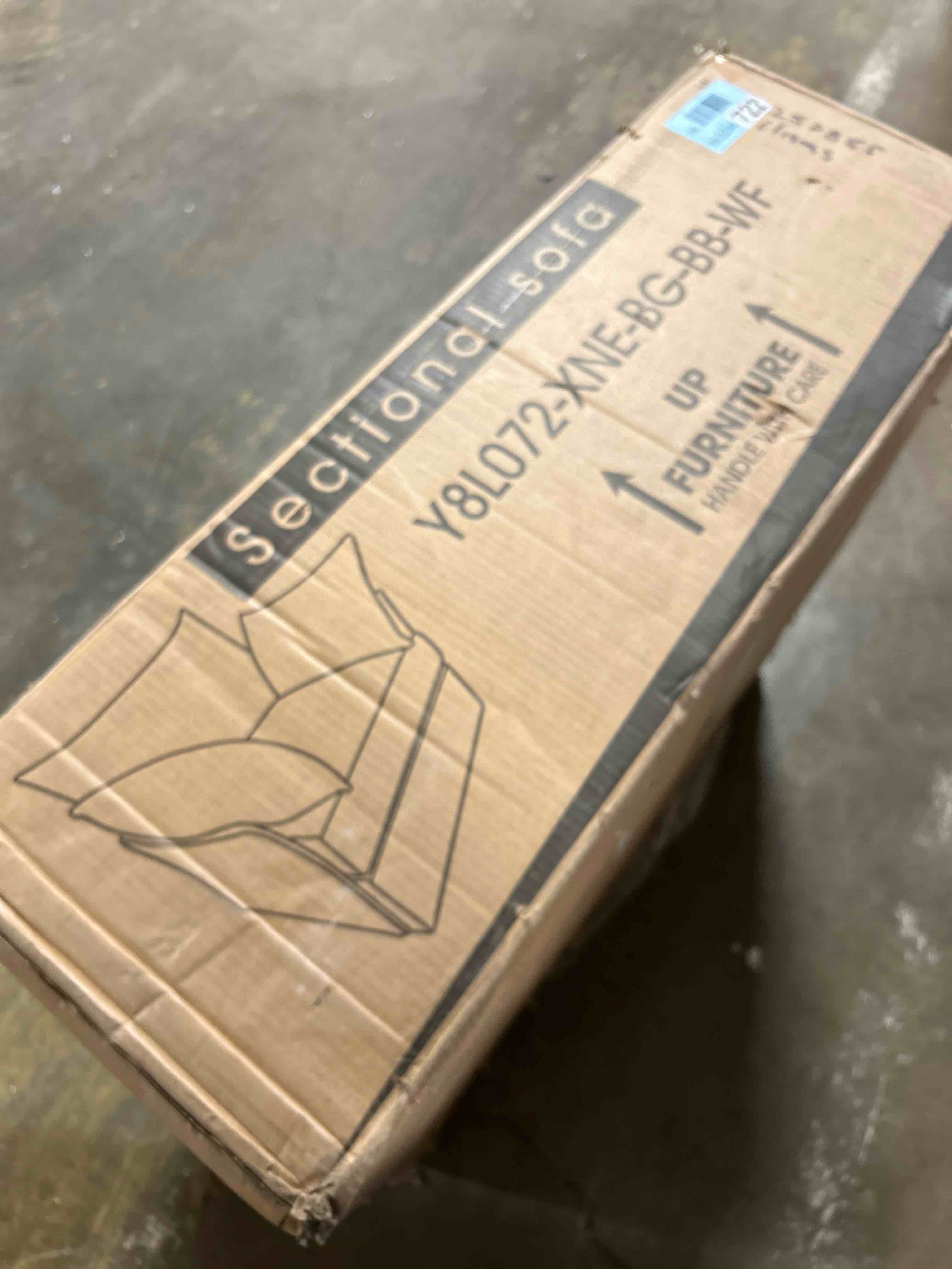 Condition photo showing New/Like New for abcasa beige oversized accent chair with removable & washable chenille cover, modern mid-century upholstered armchair, deep seat comfy reading chair for living room, pet & kid friendly