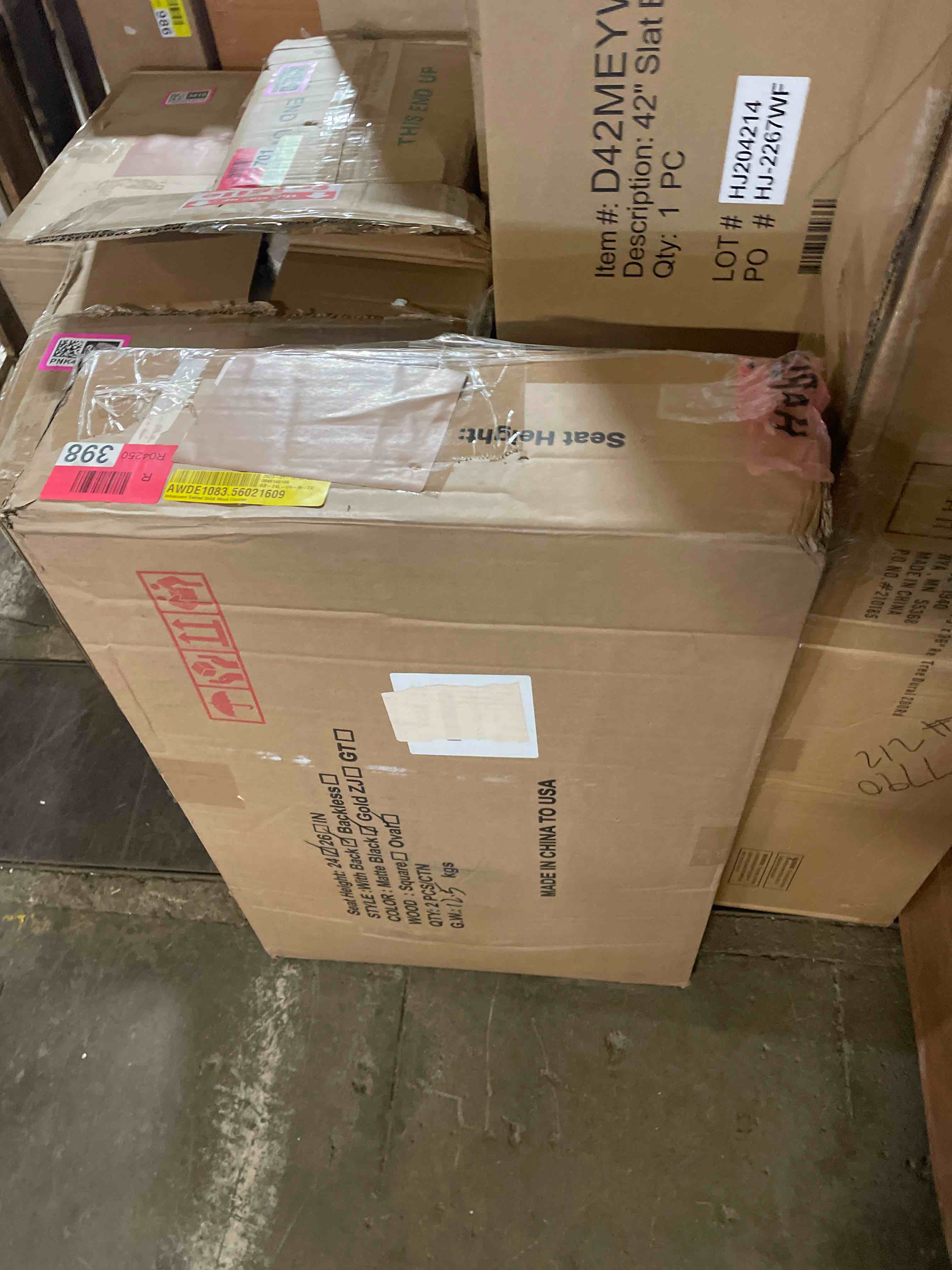 Condition photo showing New/Like New for johannsen swivel solid wood counter set of 2