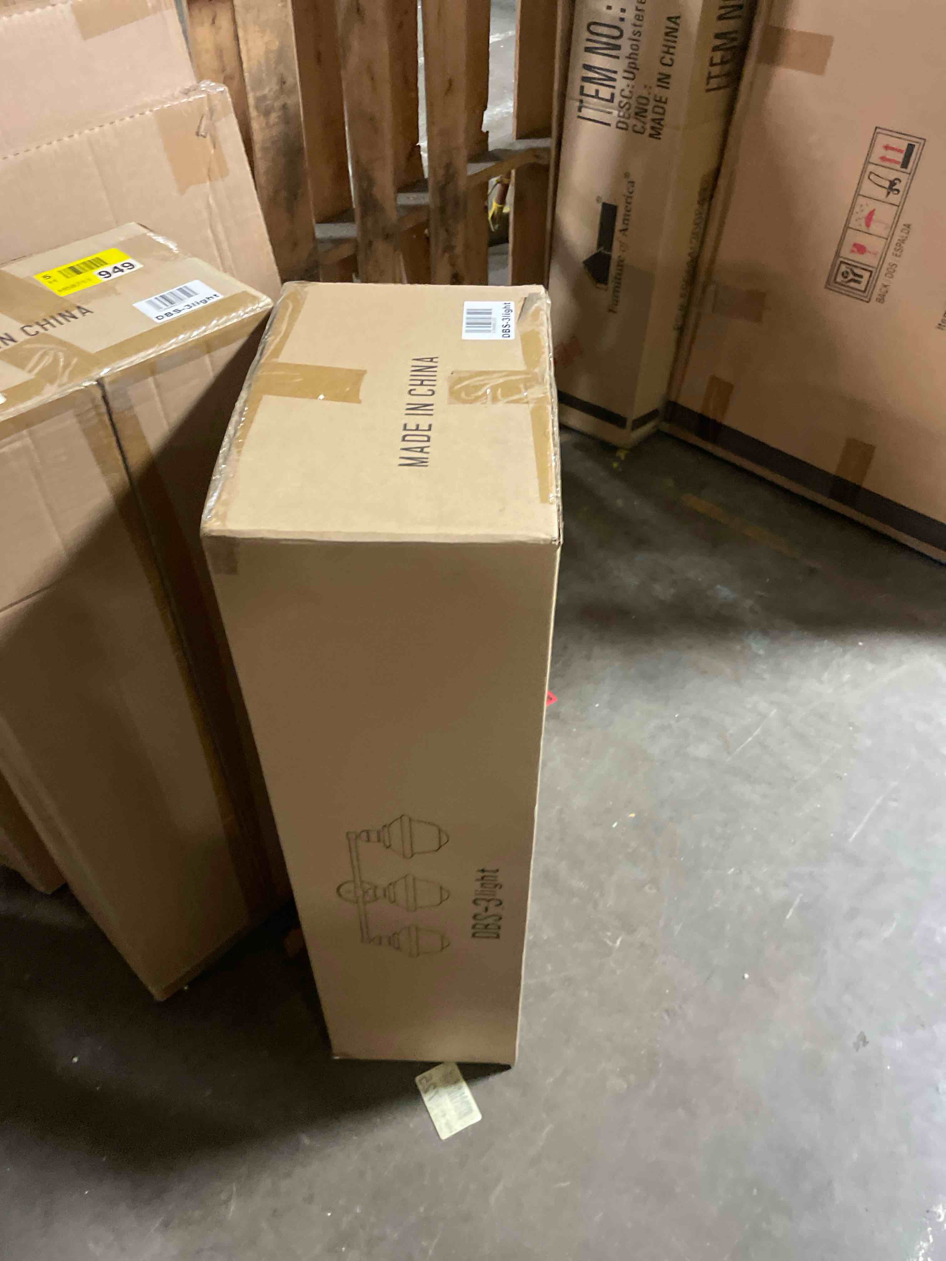 Condition photo showing New/Like New for odeums bathroom vanity lights  3-lights indoor wall sconces  interior wall lighting fixture with clear glass