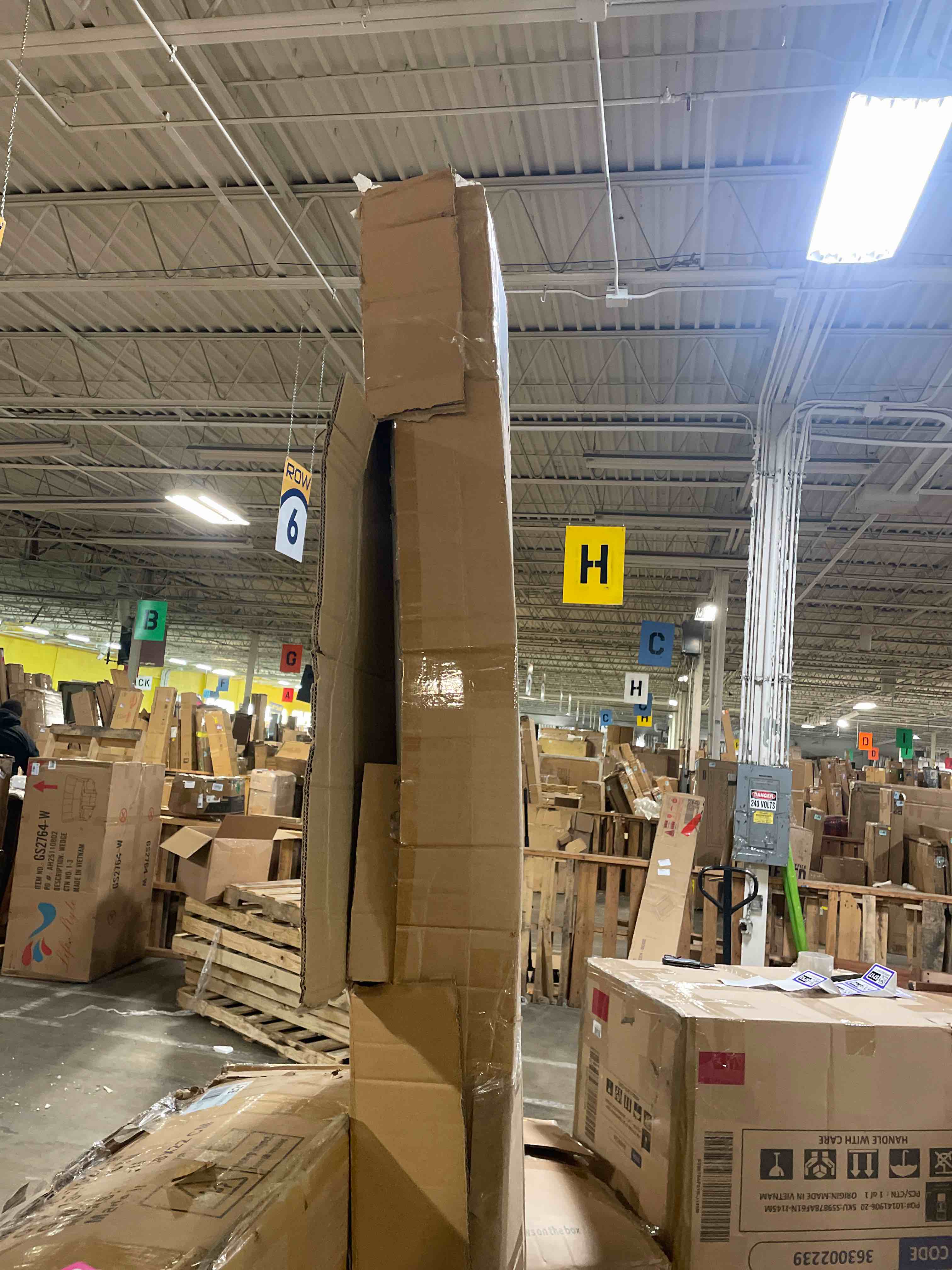 Condition photo showing As Is for antlux 110w led shop light 8ft linear strip lights linkable, 12000 lumens, 5000k, 8 foot garage lights, surface mount and hanging ceiling lighting fixture, 2 pack