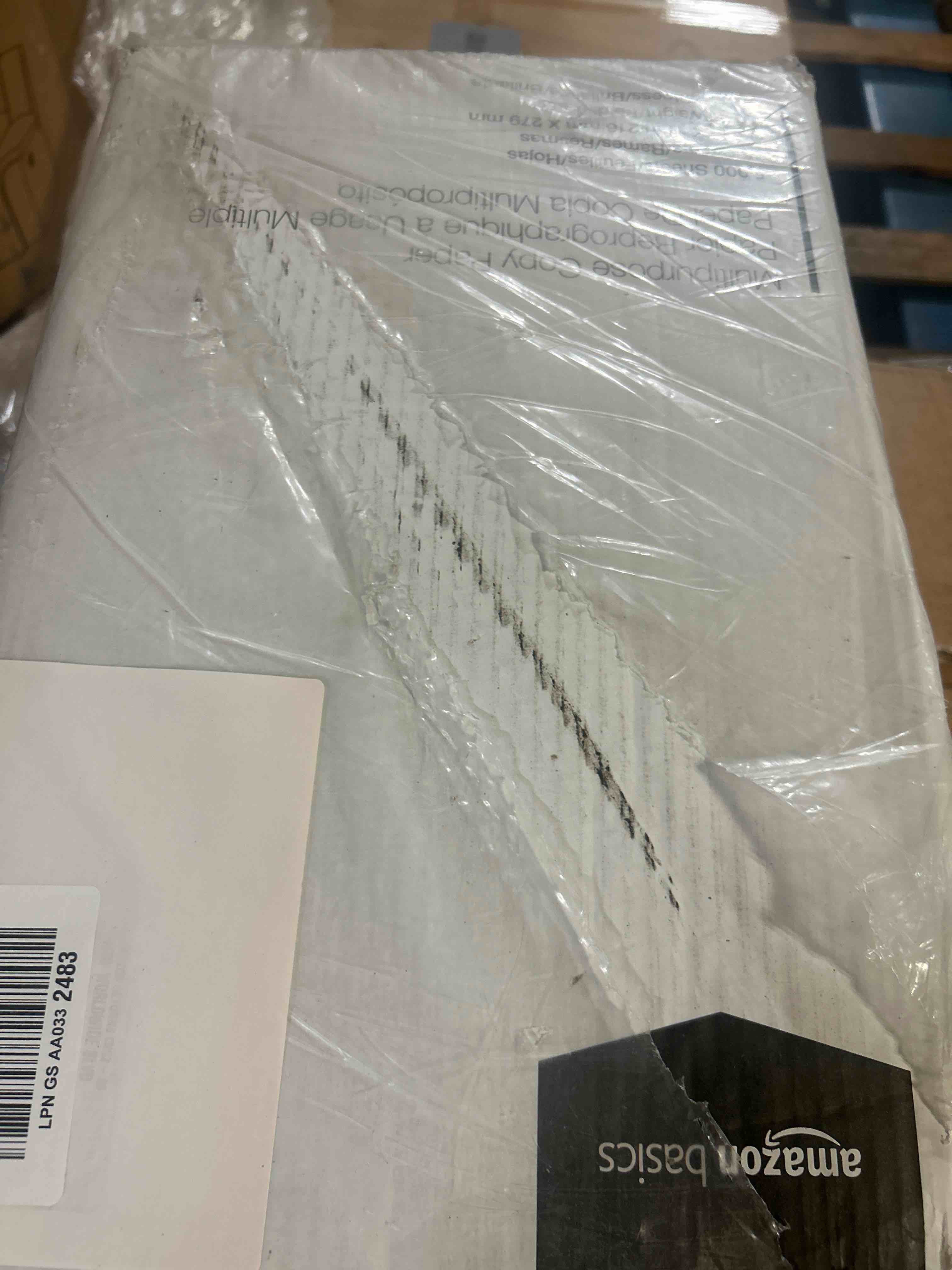 Condition photo showing New/Like New for amazon basics 30% recycled multipurpose copy & print paper, 8.5 x 11 inches, 20 lb weight, 92 bright, white, fsc certified, 5000 sheets (10 reams) 10 reams | 5000 count (sheets) 30% recycled (8.5x11)