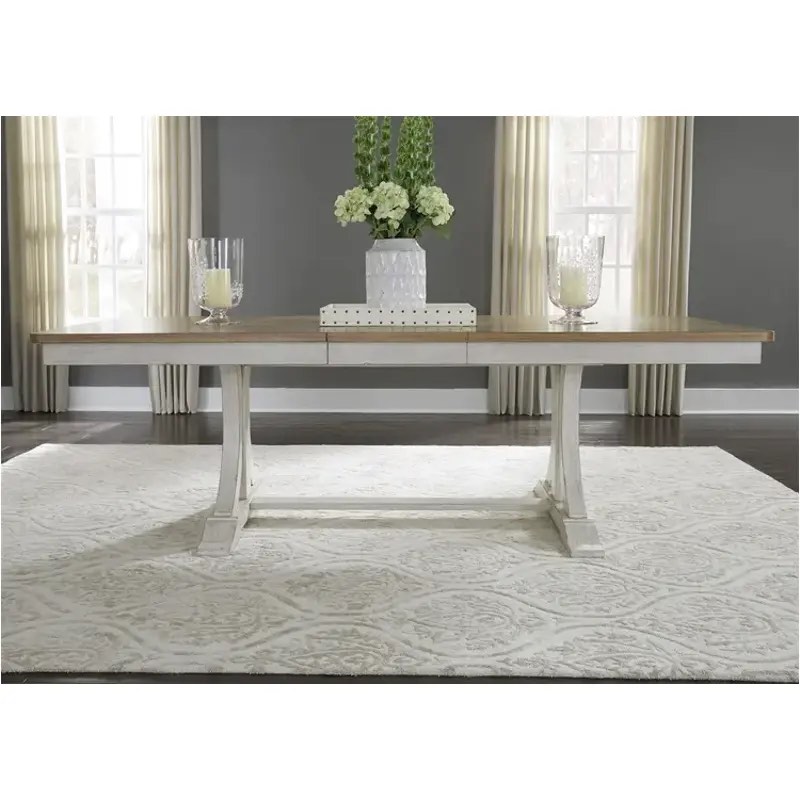 Liberty Furniture Farmhouse Reimagined Trestle Table Base  (Base only)