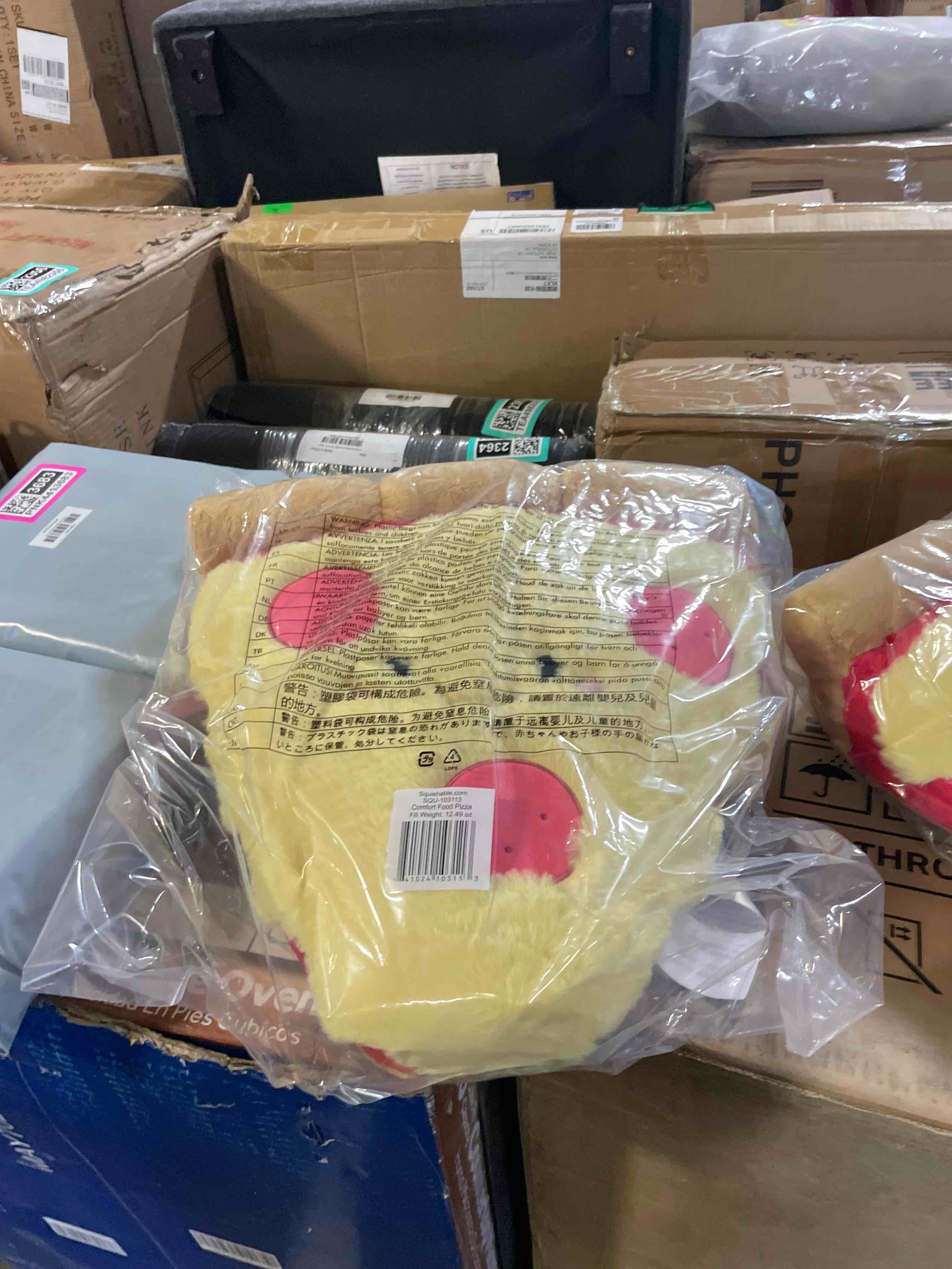 Condition photo showing New/Like New for squishable - pizza - comfort food collection - 15 in - soft toy collectible stuffed animal