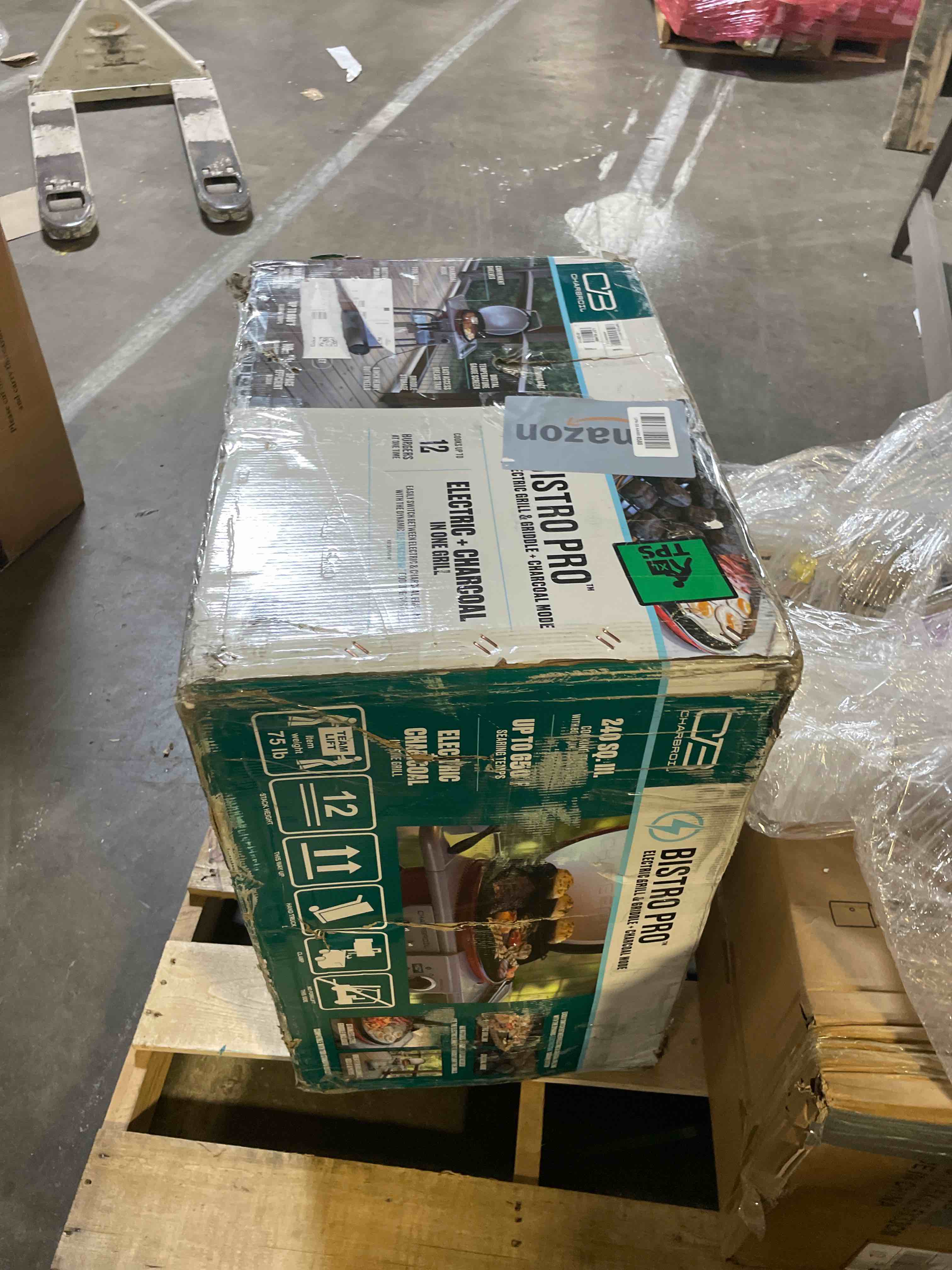 Condition photo showing New/Like New for bistro pro™ electric grill & griddle + charcoal mode, red - 25302146