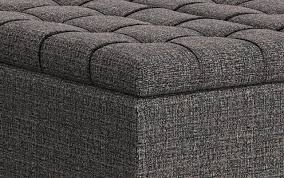 small square black ottoman